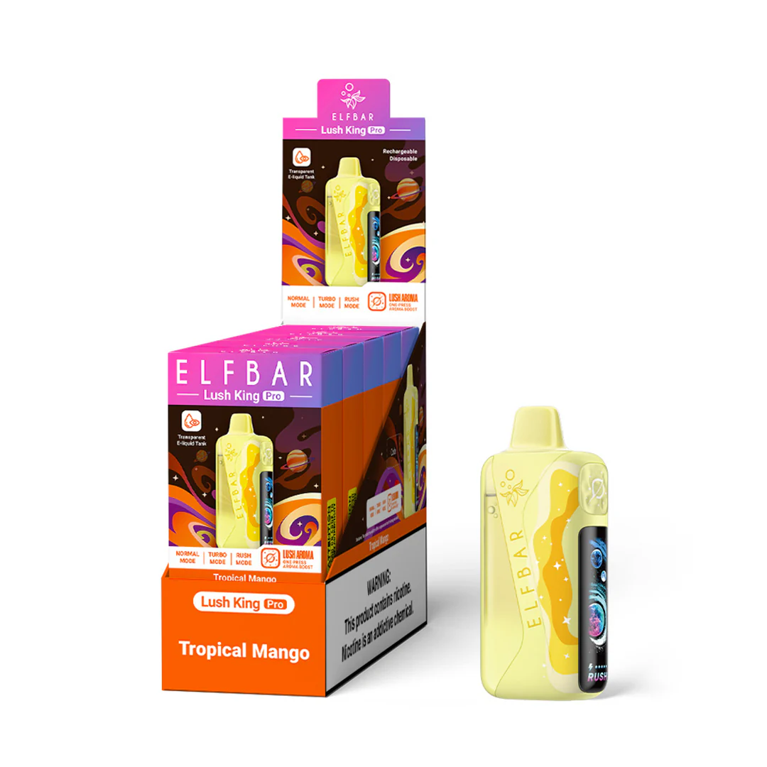 ELFBAR Lush King Pro vape usa e getta ricaricabile (tutti i gusti)