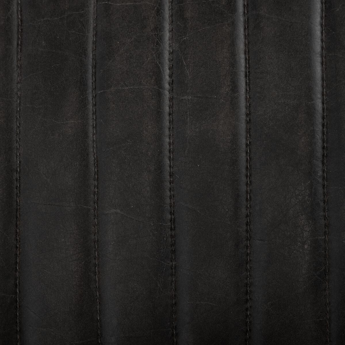 Bar chair "Dario" Leather, Black