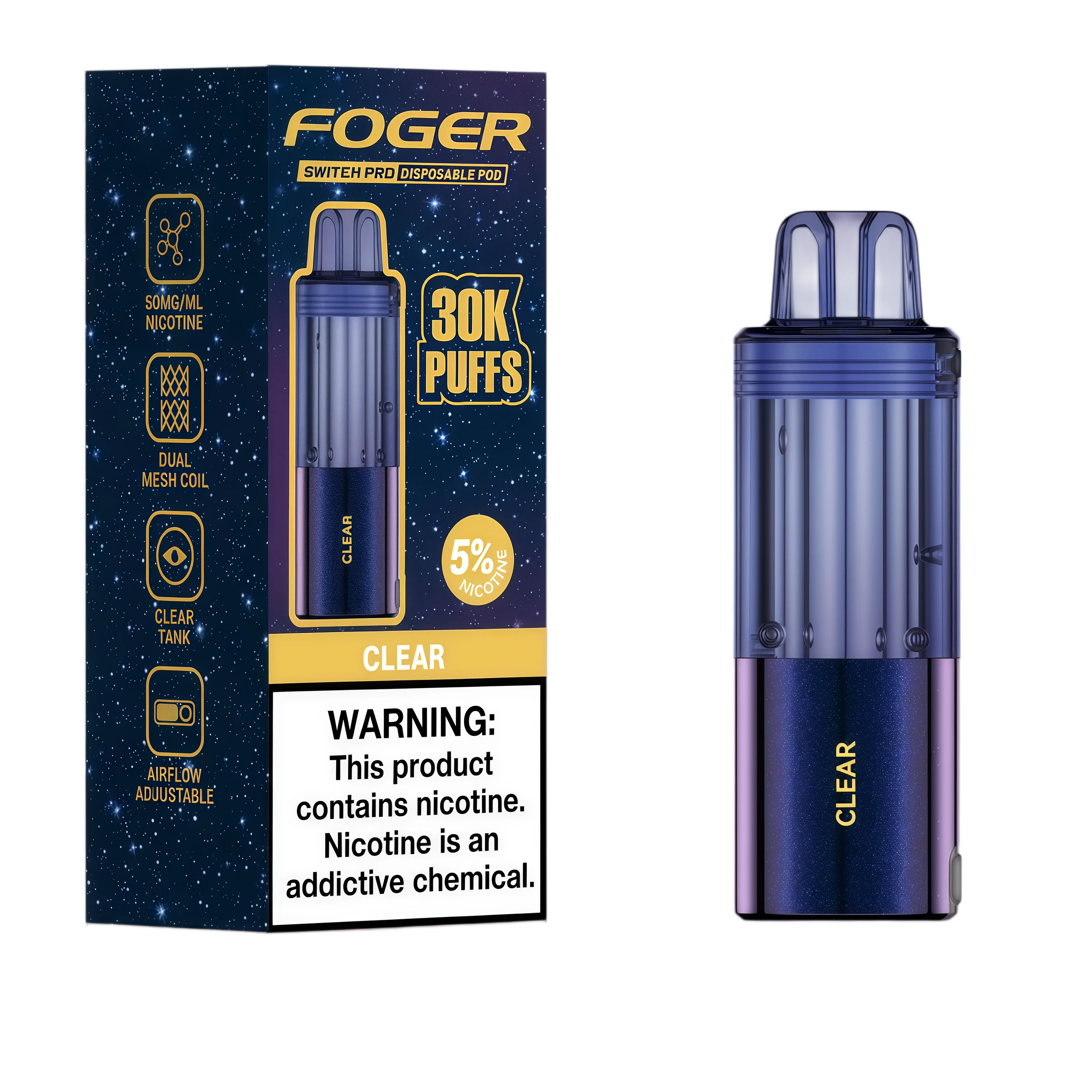 Clear - foger-pod
