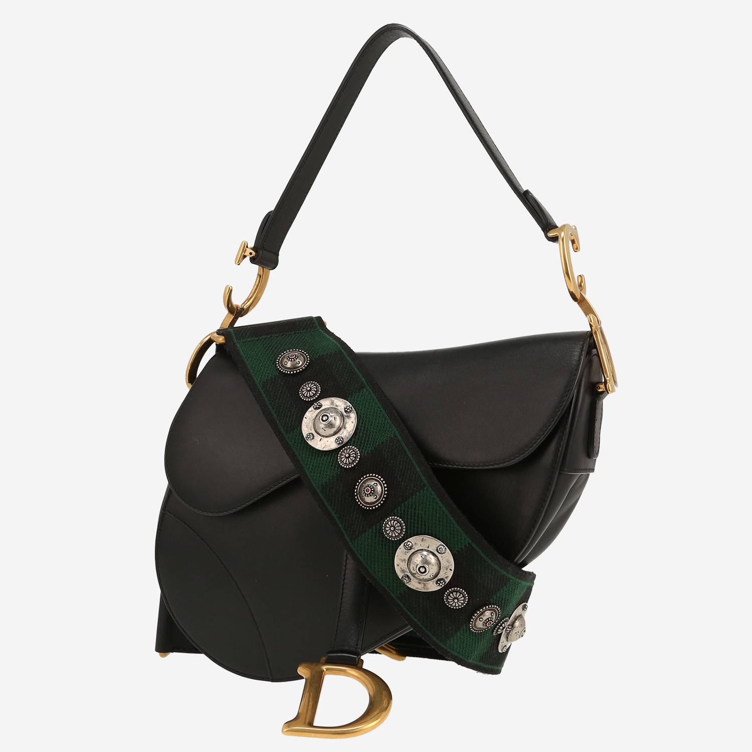 Dior Saddle shoulder bag in black leather1:1High-quality replica