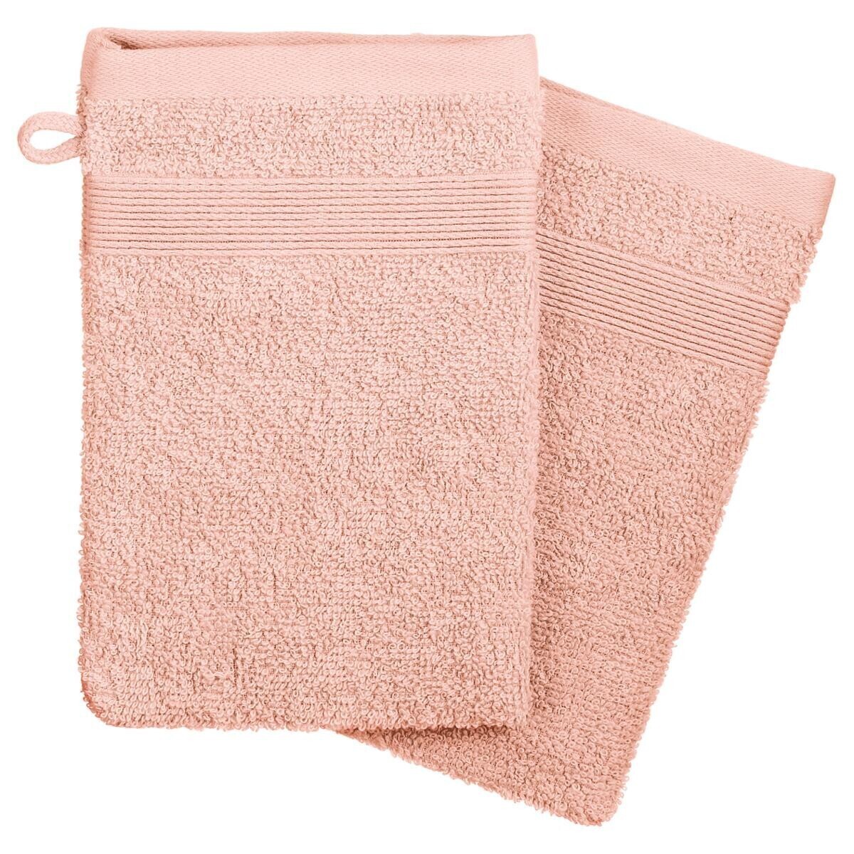 Set of 2 flannels Pink, 15x21 cm