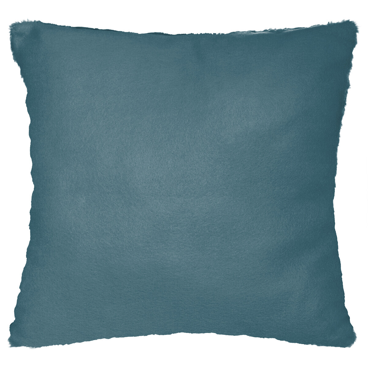 Fur effect cushion Duck blue, 45x45 cm
