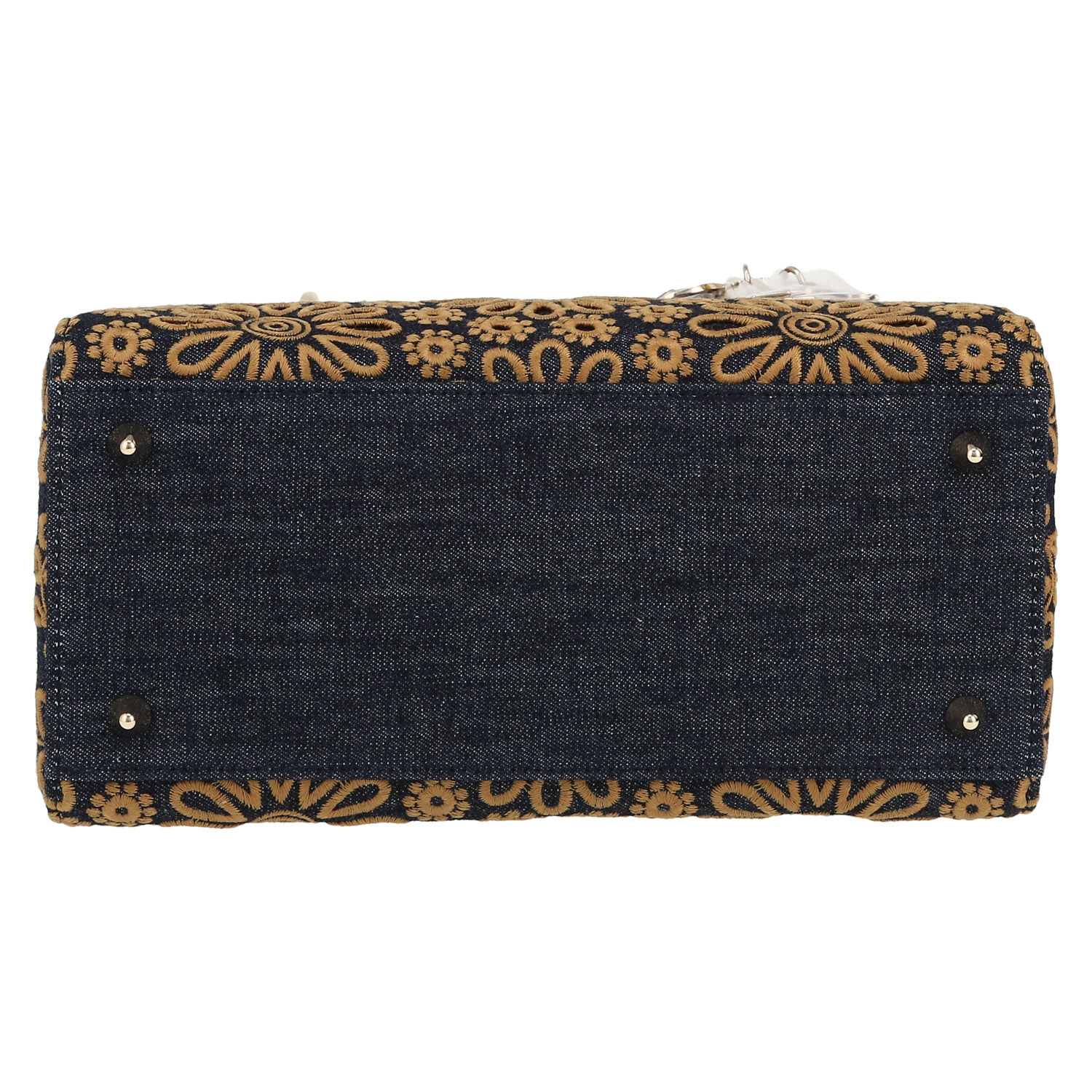 Dior Lady Dior handbag in blue denim1:1High-quality replica