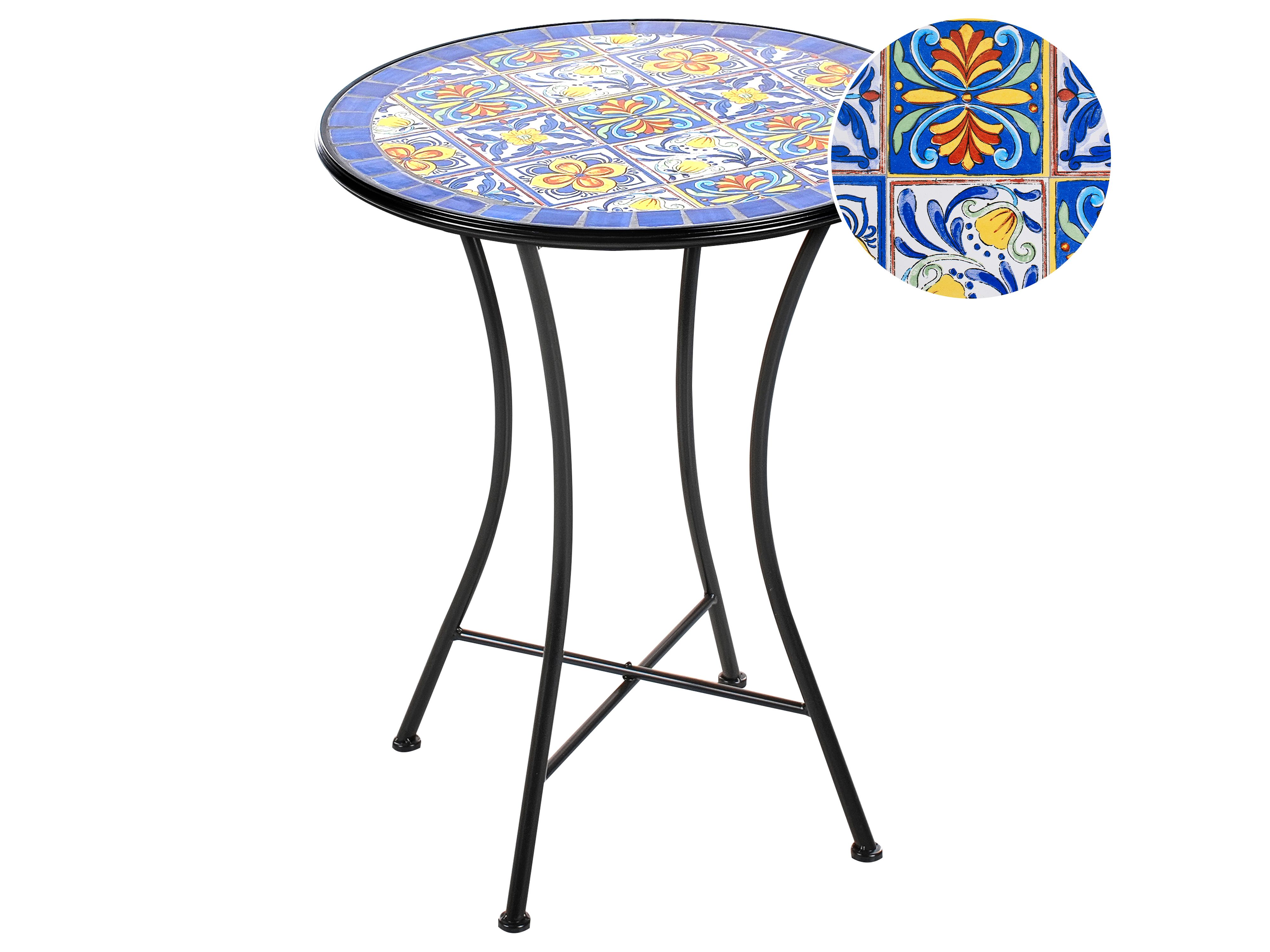 Bistro Table CORIANO 60 cm 60 cm Metal Black