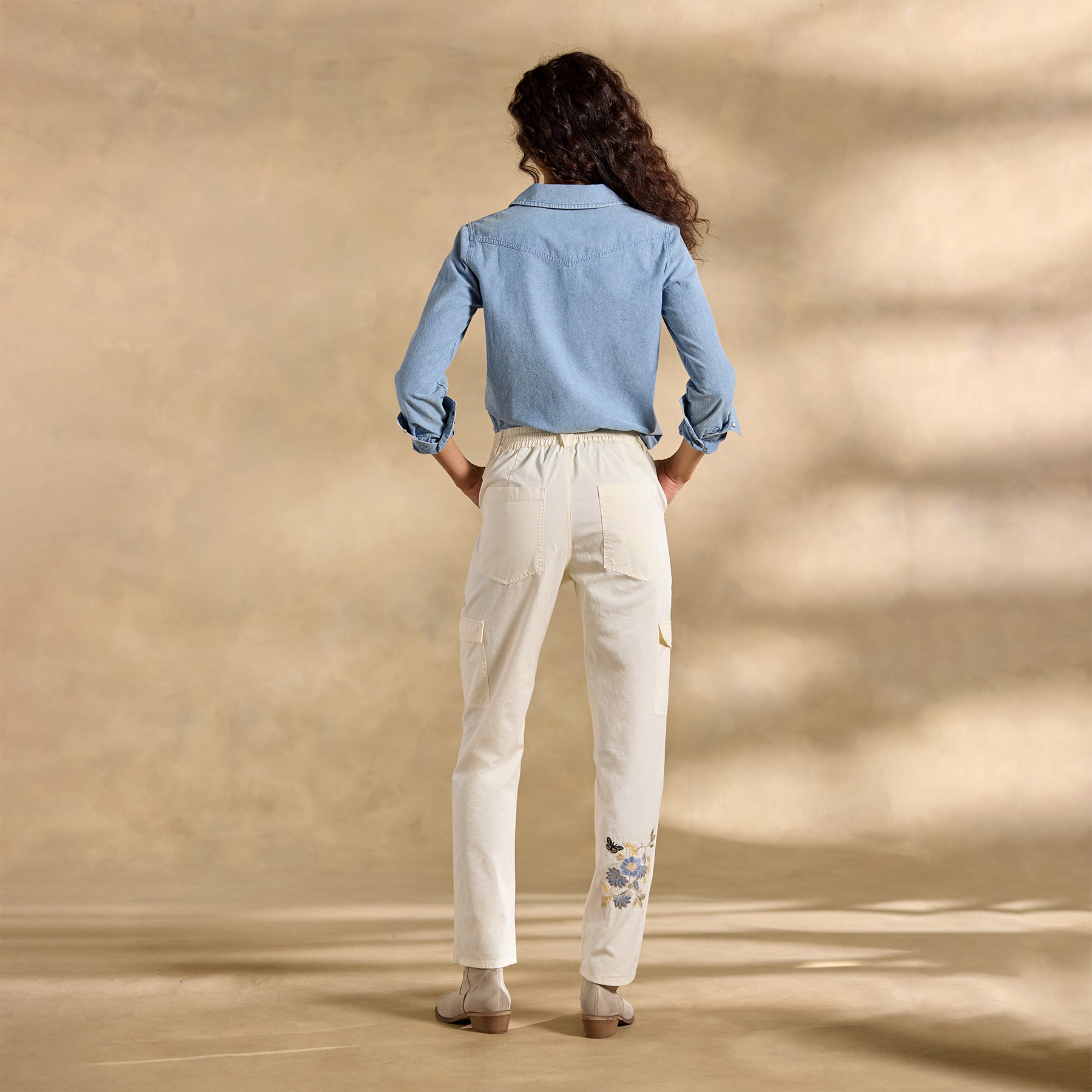 Starling Embroidered Pants, Petite - Sundance Clothing