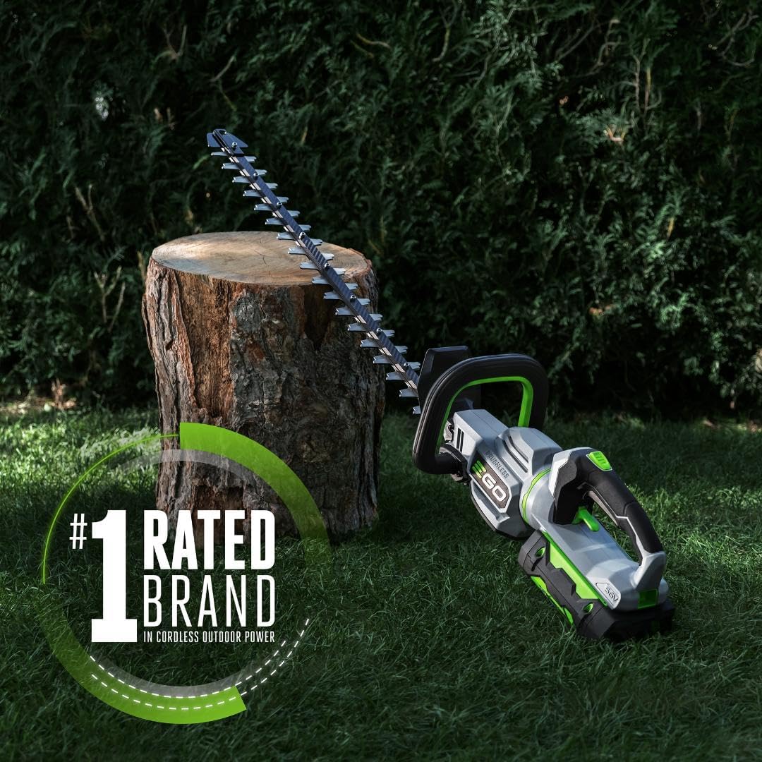 EGO Power+ Cordless Electric Hedge Trimmer 26 Inch With 56V 2.5Ah Battery And Charger - HT2601 - Image 2 EGO Power+ Cordless Electric Hedge Trimmer 26 Inch With 56V 2.5Ah Battery And Charger - HT2601 - Image 2