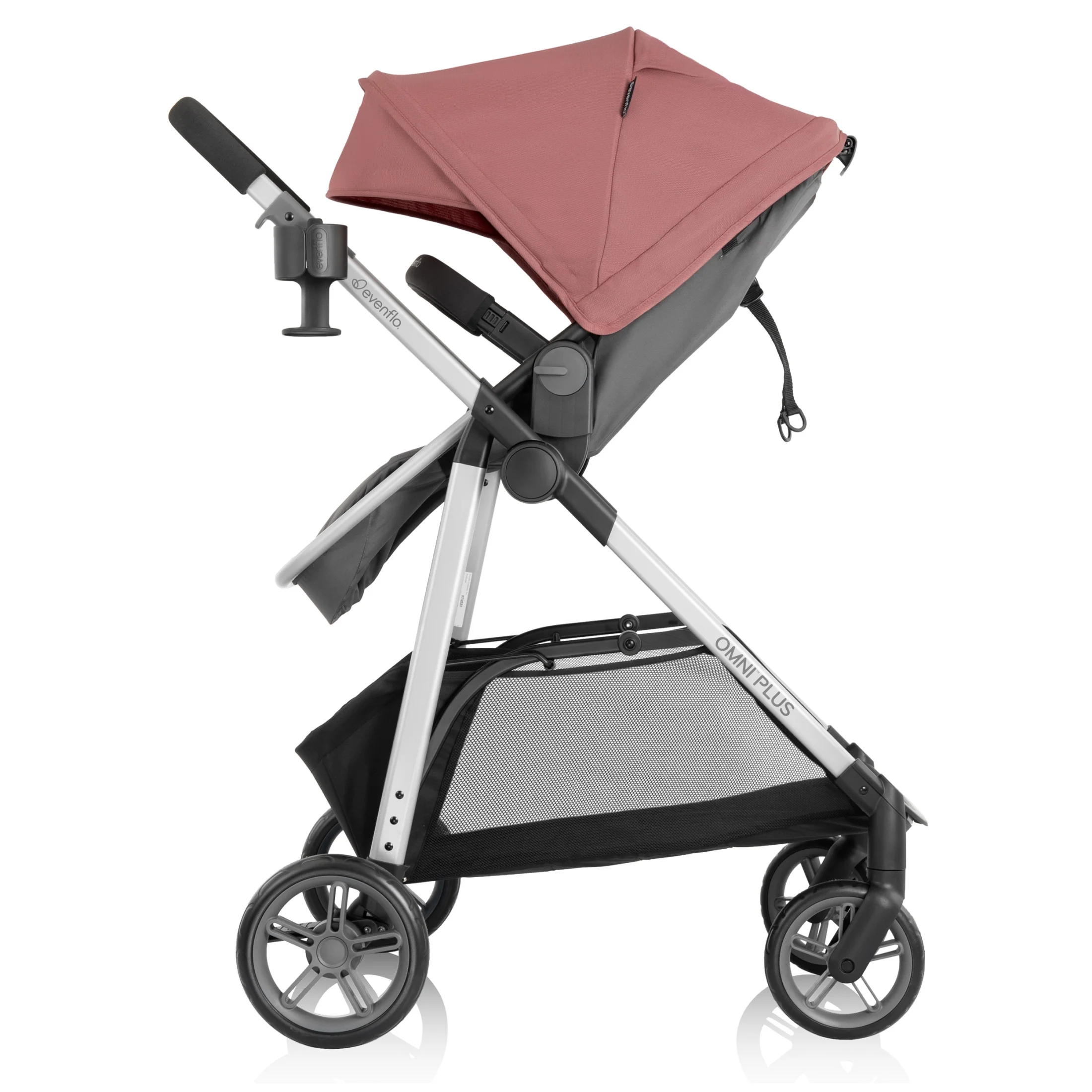 Evenflo Omni Plus Modular Travel System with LiteMax Sport Infant Car Seat, Mylar Gray, Unisex - Image 84