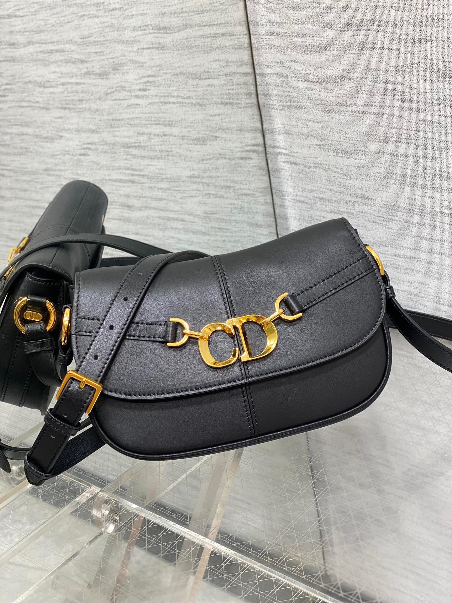Dior Small CD Besace Bag Black For Women 9.5in/24cm M9380UBGQ_M9001:1High-quality replica