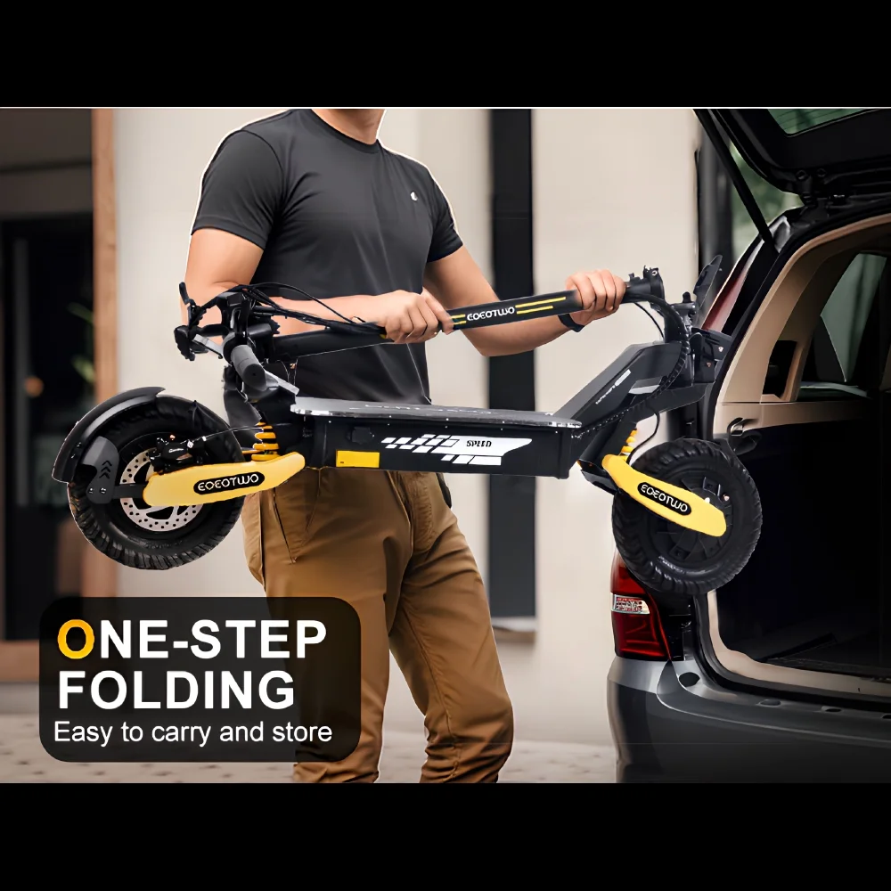 Off Road Electric Scooter for Adults, 1200W Motor Fast E Scooter, Up to 28MPH Top Speed & 20Miles Long Range, 11" Off-Road Tires, 330lbs MAX Load, Foldable - Image 7