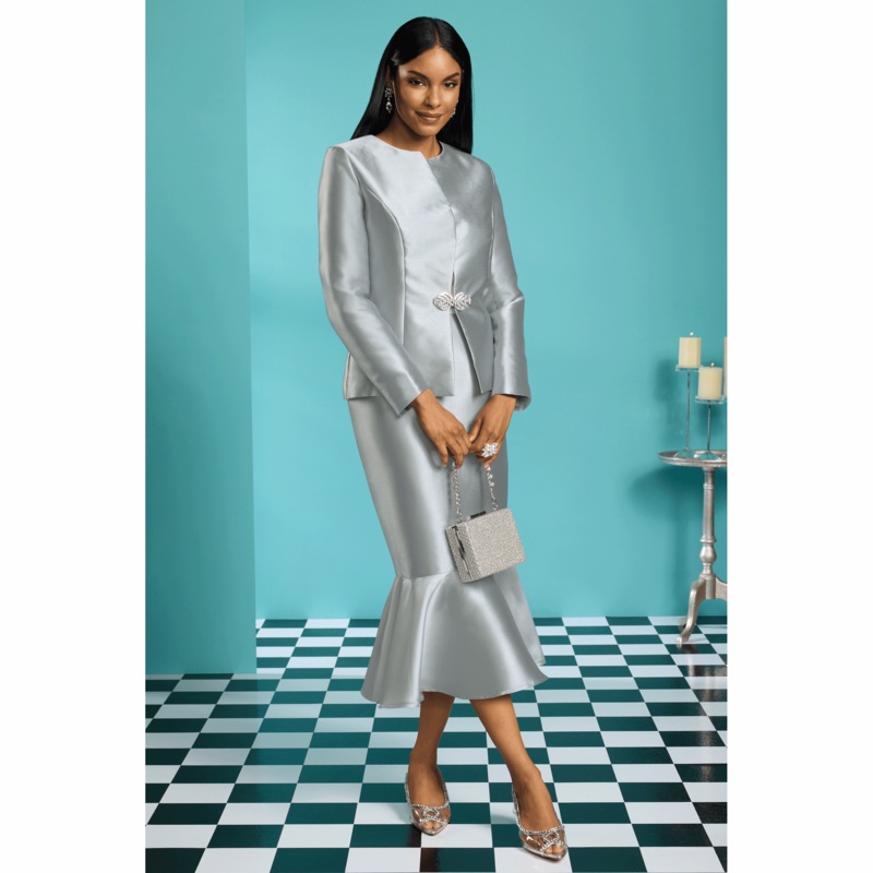 Leah Skirt Suit - MIDNIGHT VELVET CATALOG