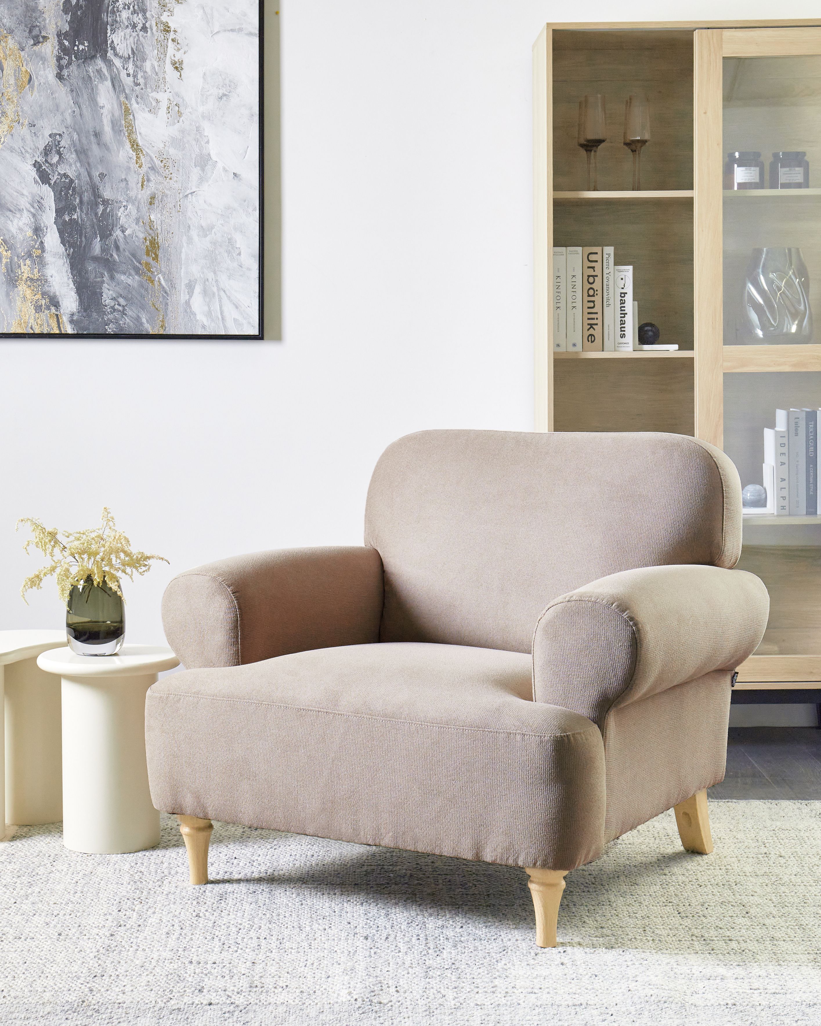 Armchair KIBERG Fabric Taupe