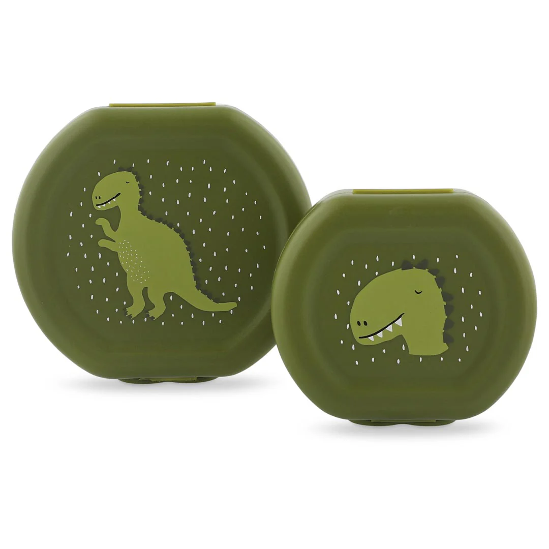 Trixie Snackbox mit Clip - 2er-Set - Mr. Dino