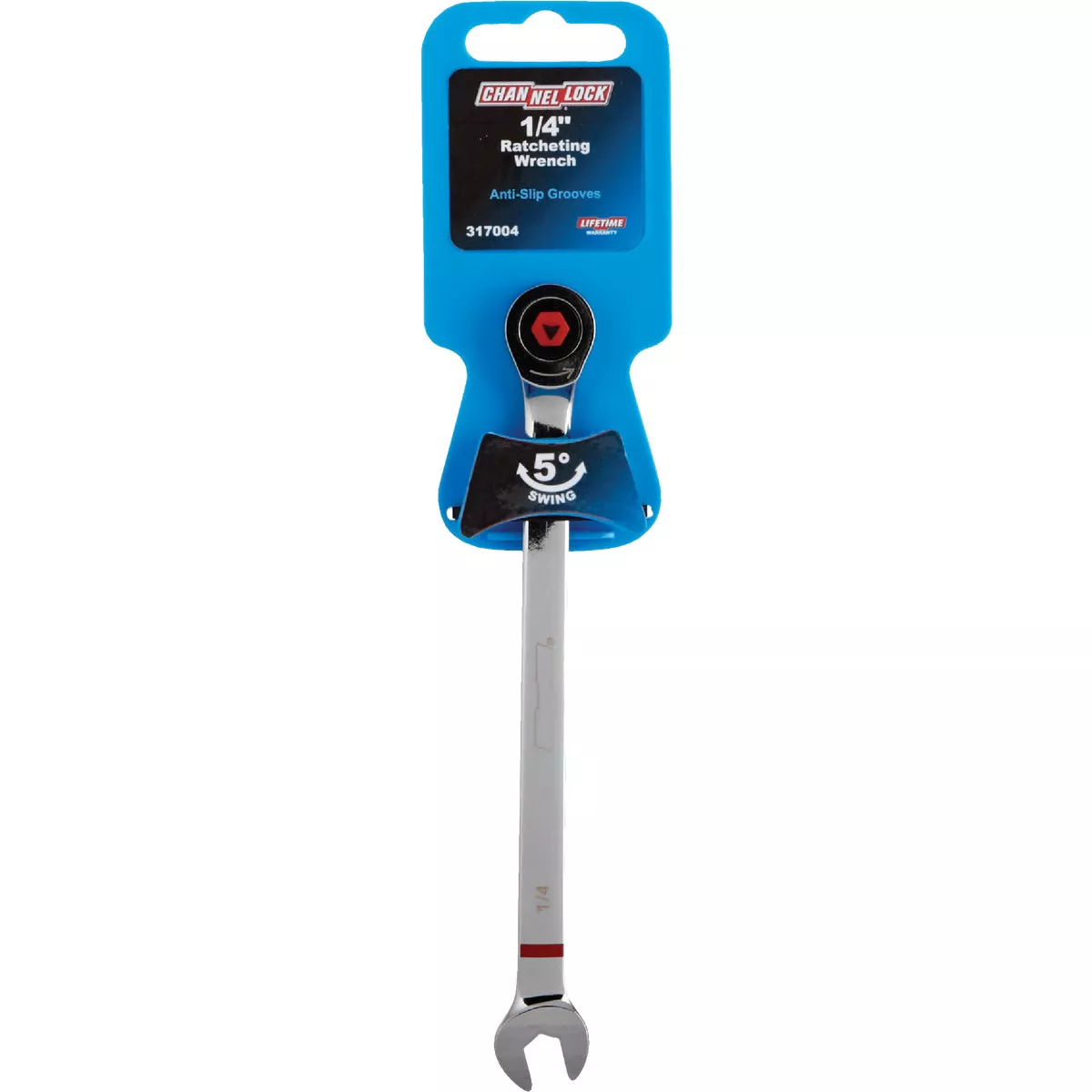 Channellock Standard 1/4 In. 12-Point Ratcheting Combination Wrench