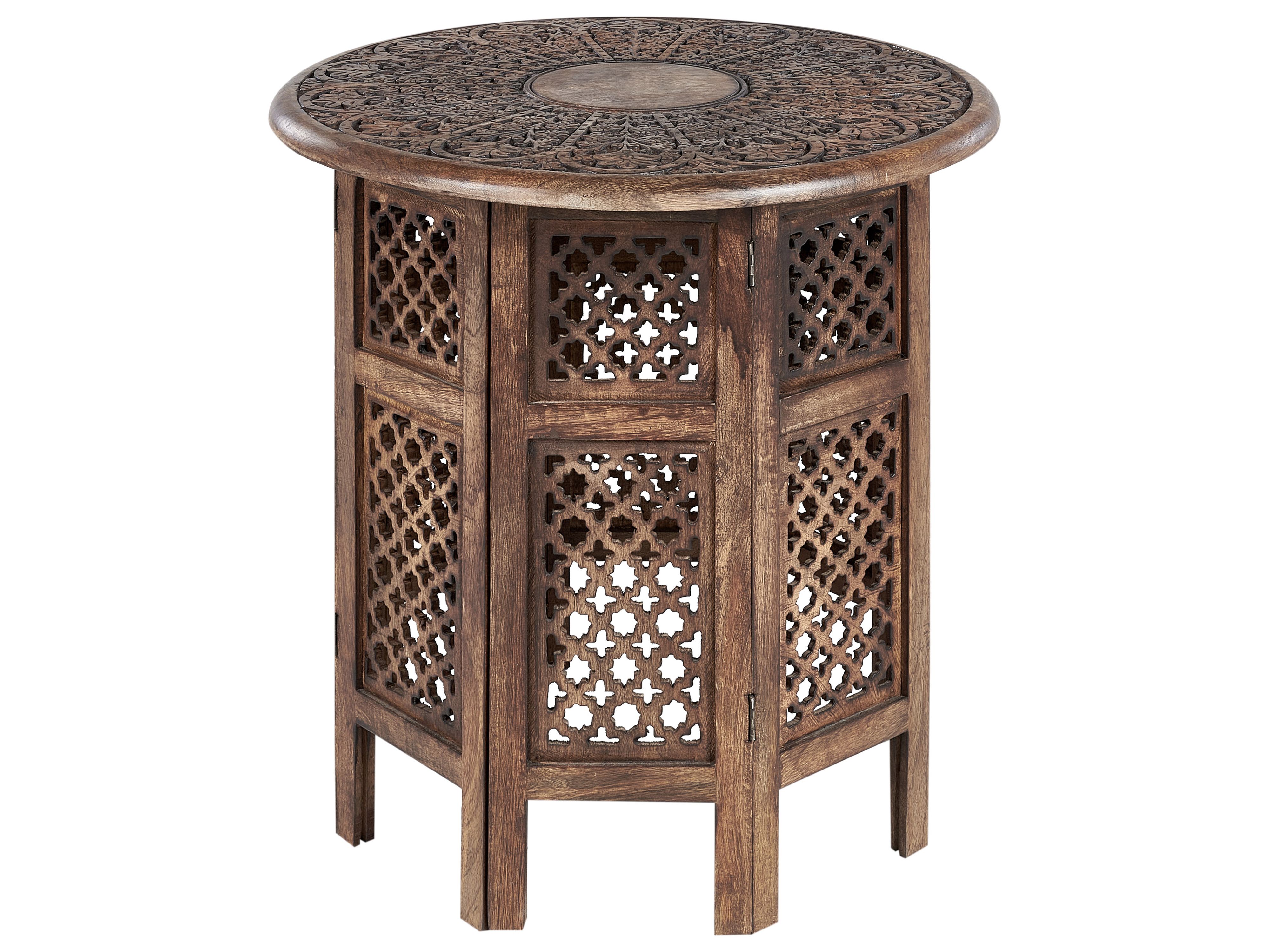 Side Table KUMALI Mango Wood Brown