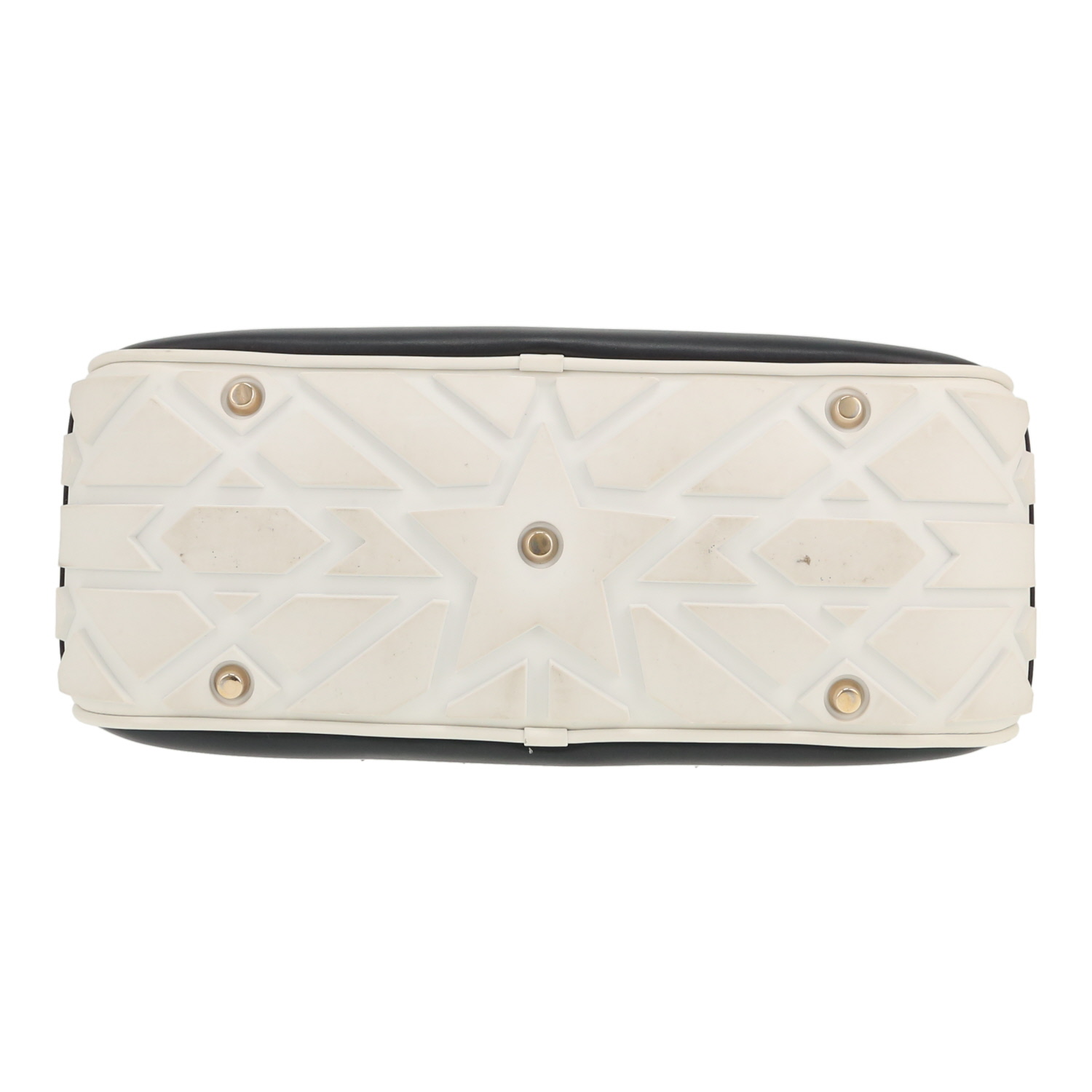 Dior Bowling handbag in navy blue and white leather1:1High-quality replica