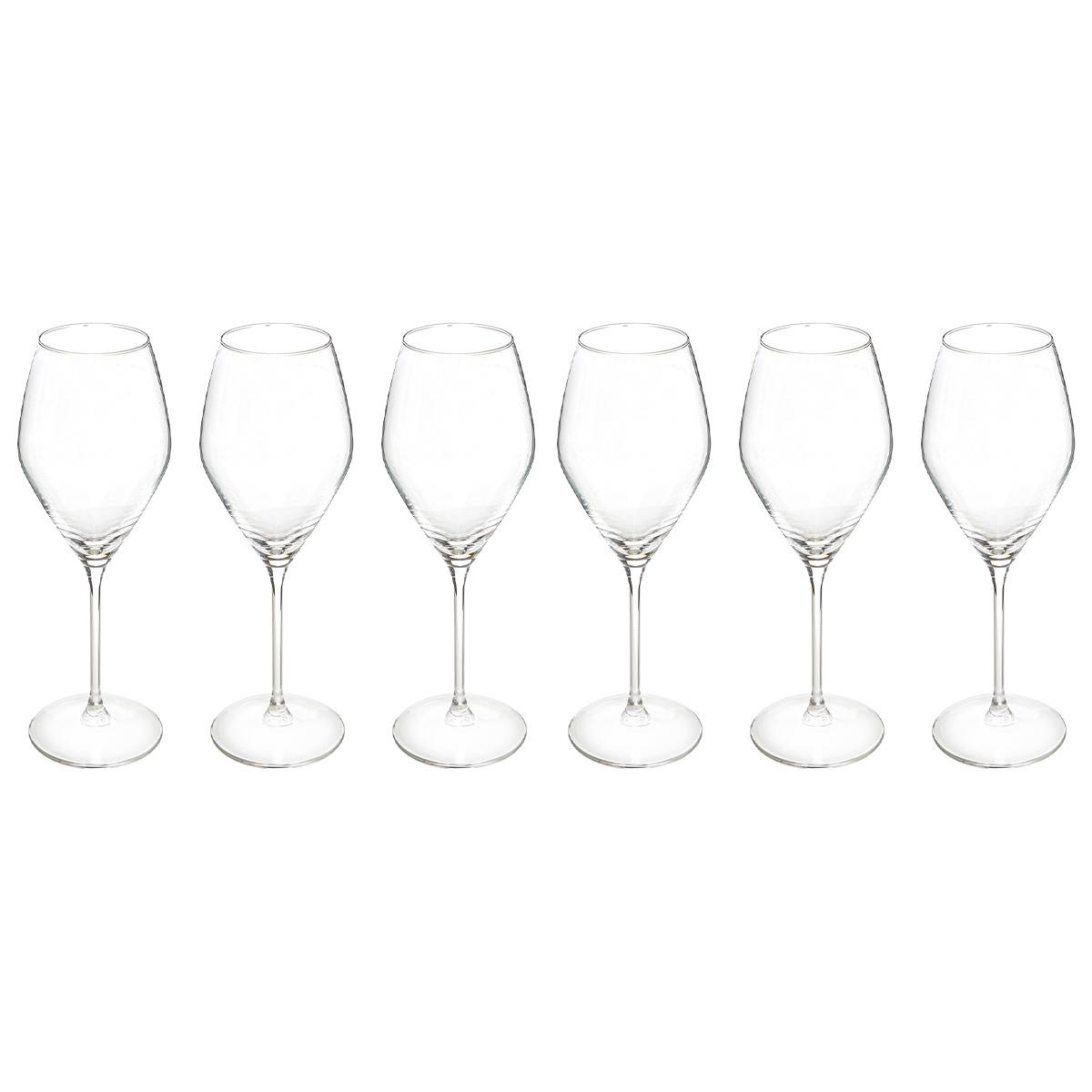 Set of 6 wine glasses"Silvia" 340 ml, Transparent