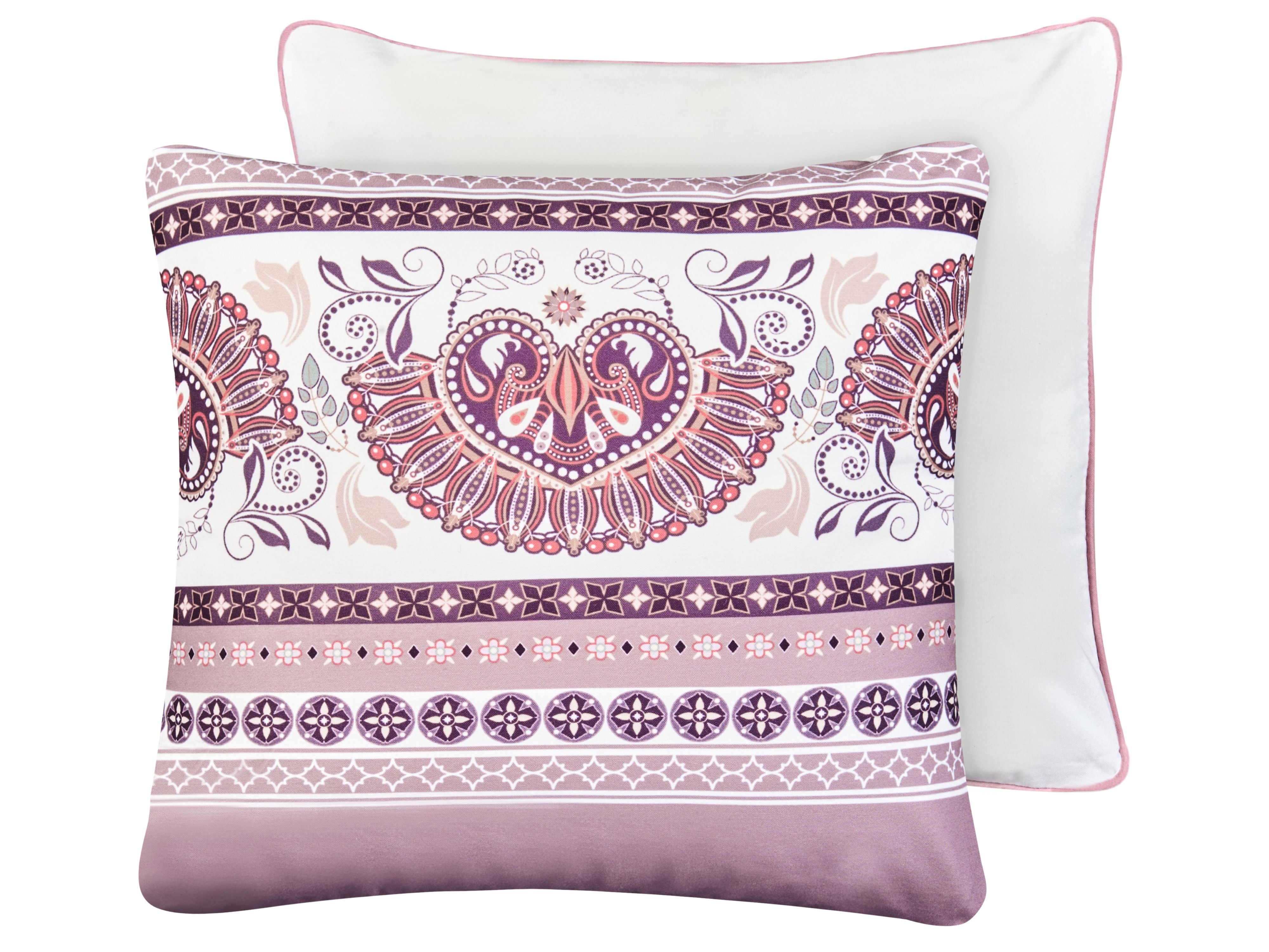 Set of 2 Outdoor Cushions TVISTA Oriental Pattern 45 x 45 cm Purple