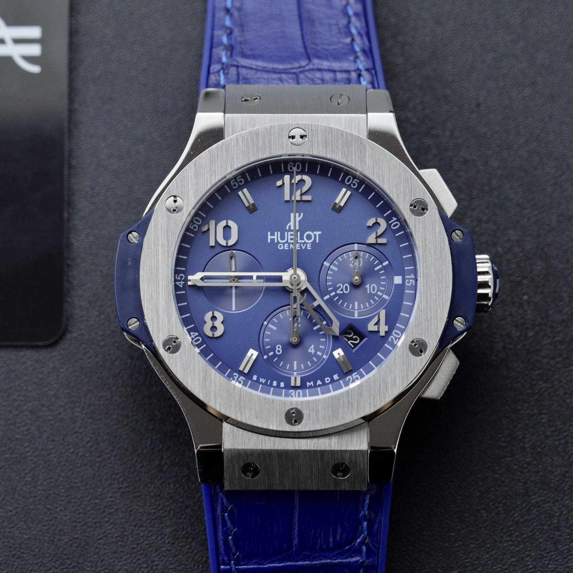 Hublot Clone Watch Big Bang Chronograph Blue Dial 44mm - Top club