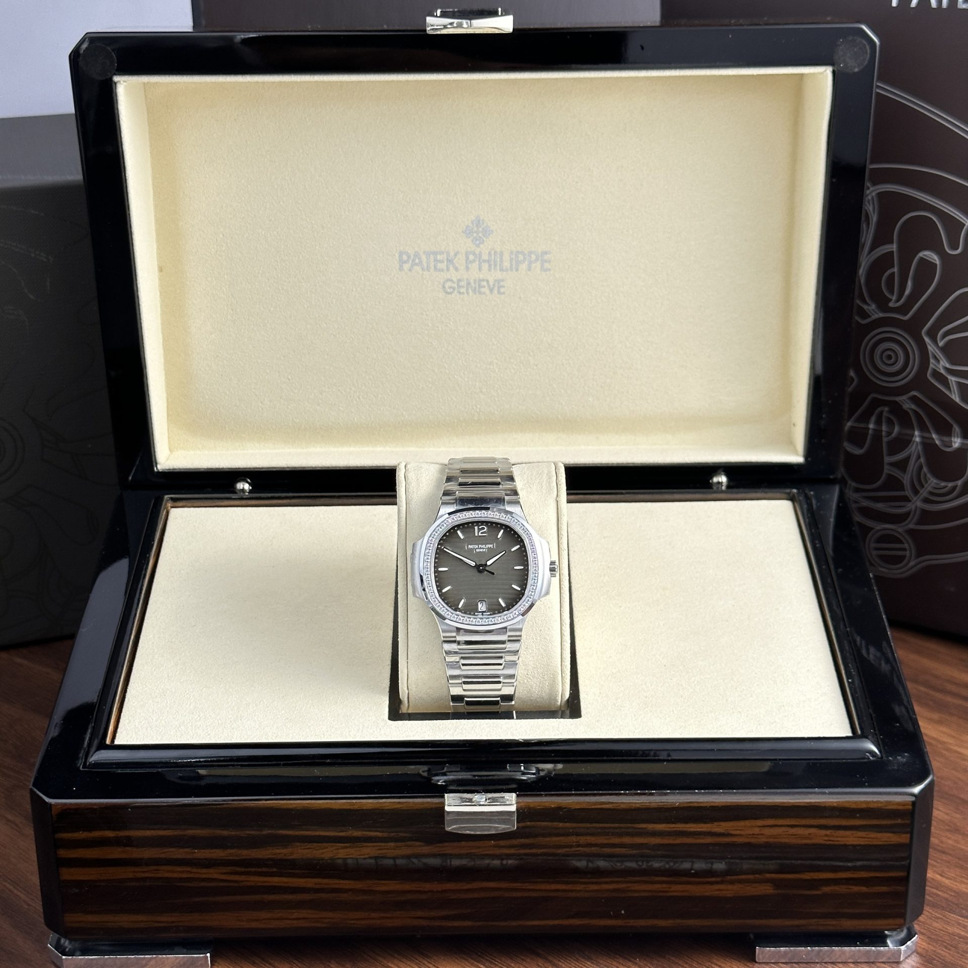 Patek Philippe Replica 1:1 Watch Nautilus 7118 Women s With Stone Gray Dial Factory 3K 35.2mm - Top club