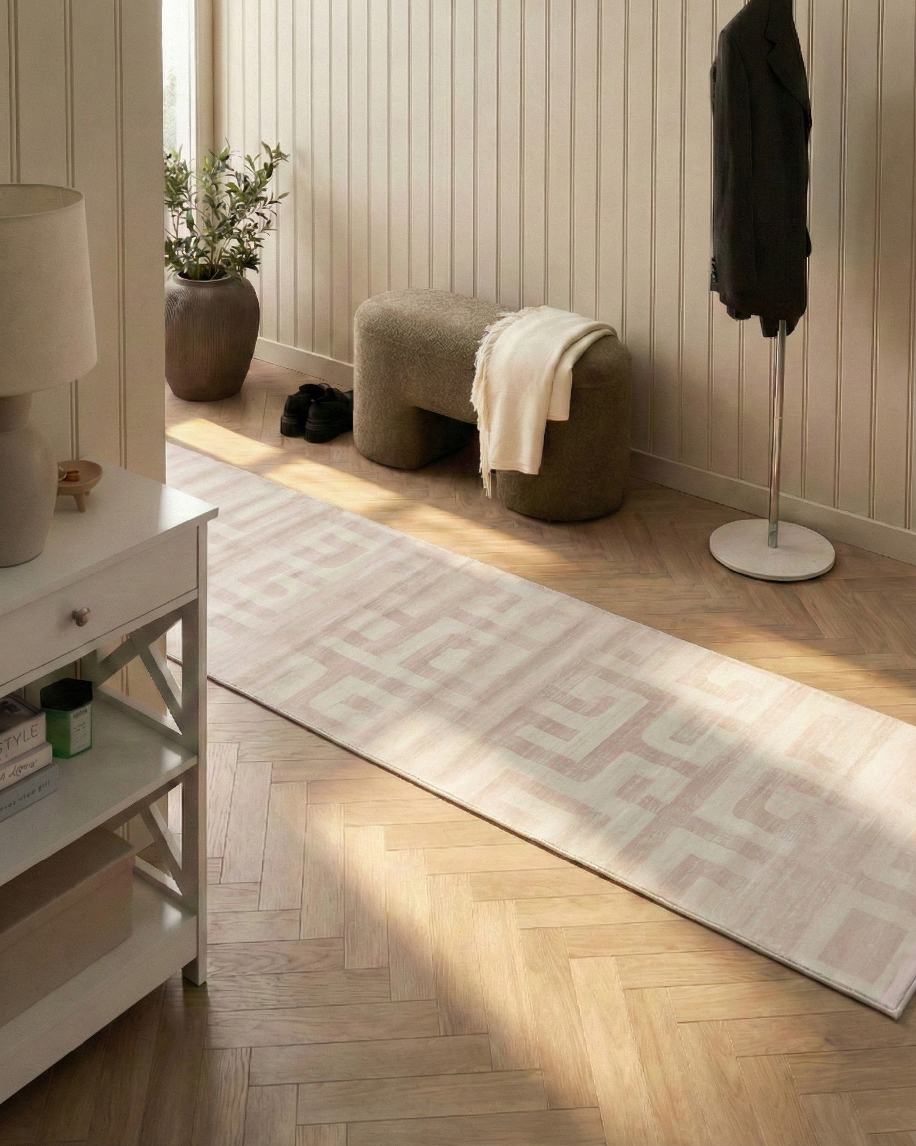 Rug BEYDAG Beige 80 x 300 cm