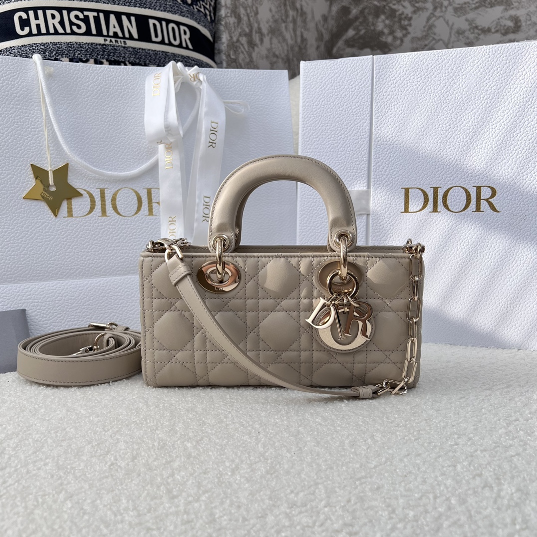 Dior Medium Lady D-Joy Bag Light Brown For Women 8,7in/22cm1:1High-quality replica
