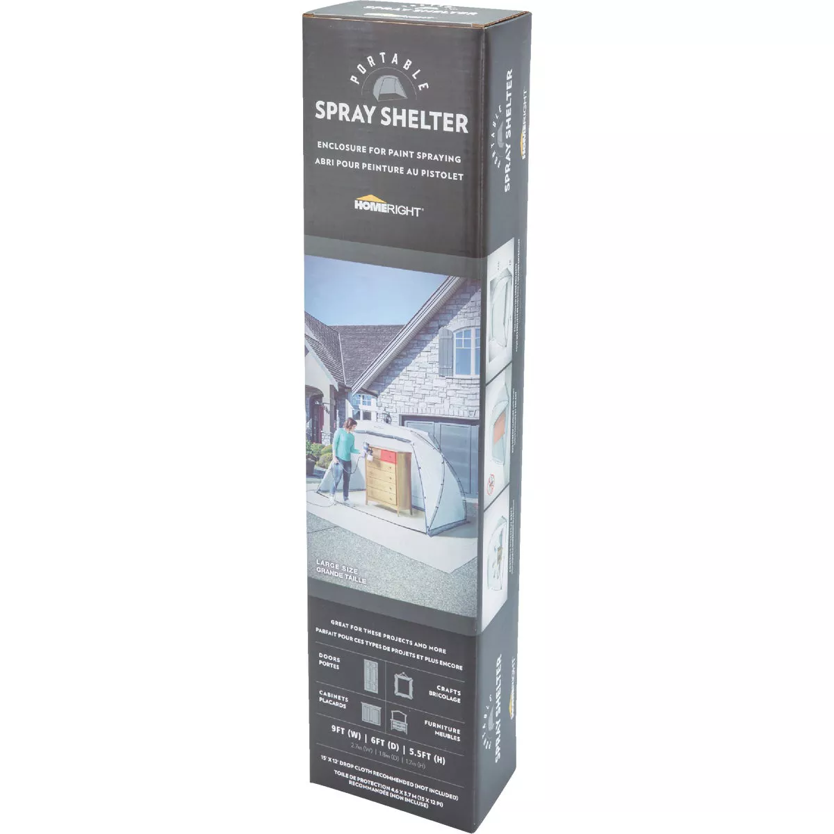 Wagner 9 Ft. W x 5.5 Ft. H x 6 Ft. D Large Portable Spray Shelter