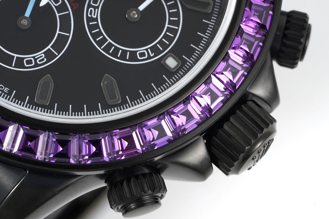 Rolex Daytona Blaken with Black DLC Coating - Modified Blue Diamond - Black(1:1 replica) - Top club