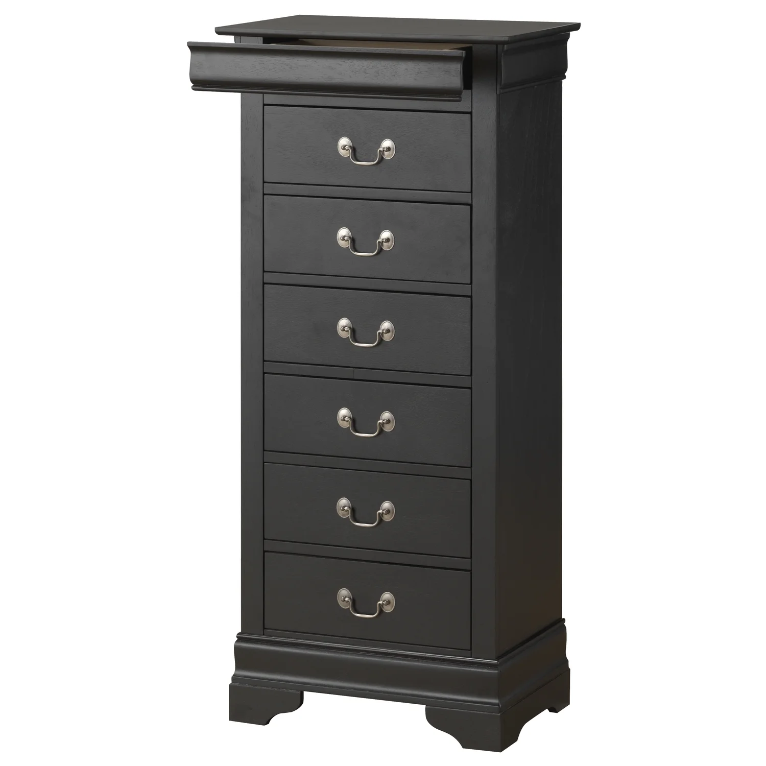 Glory Furniture Louis Phillipe 7 Drawer Lingerie Chest in Cherry - Image 22