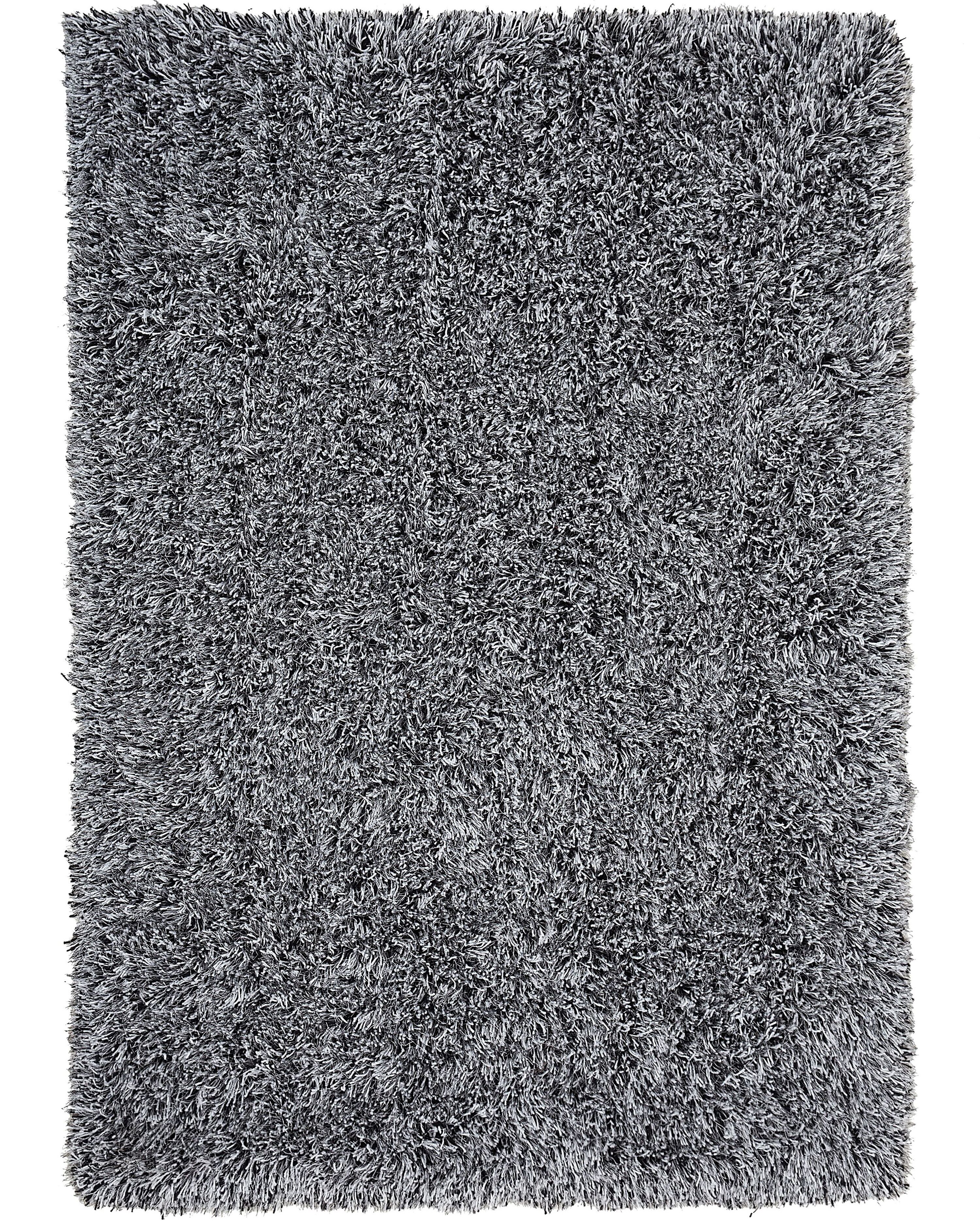 Shaggy Rug CIDE Black/ White 160 x 230 cm