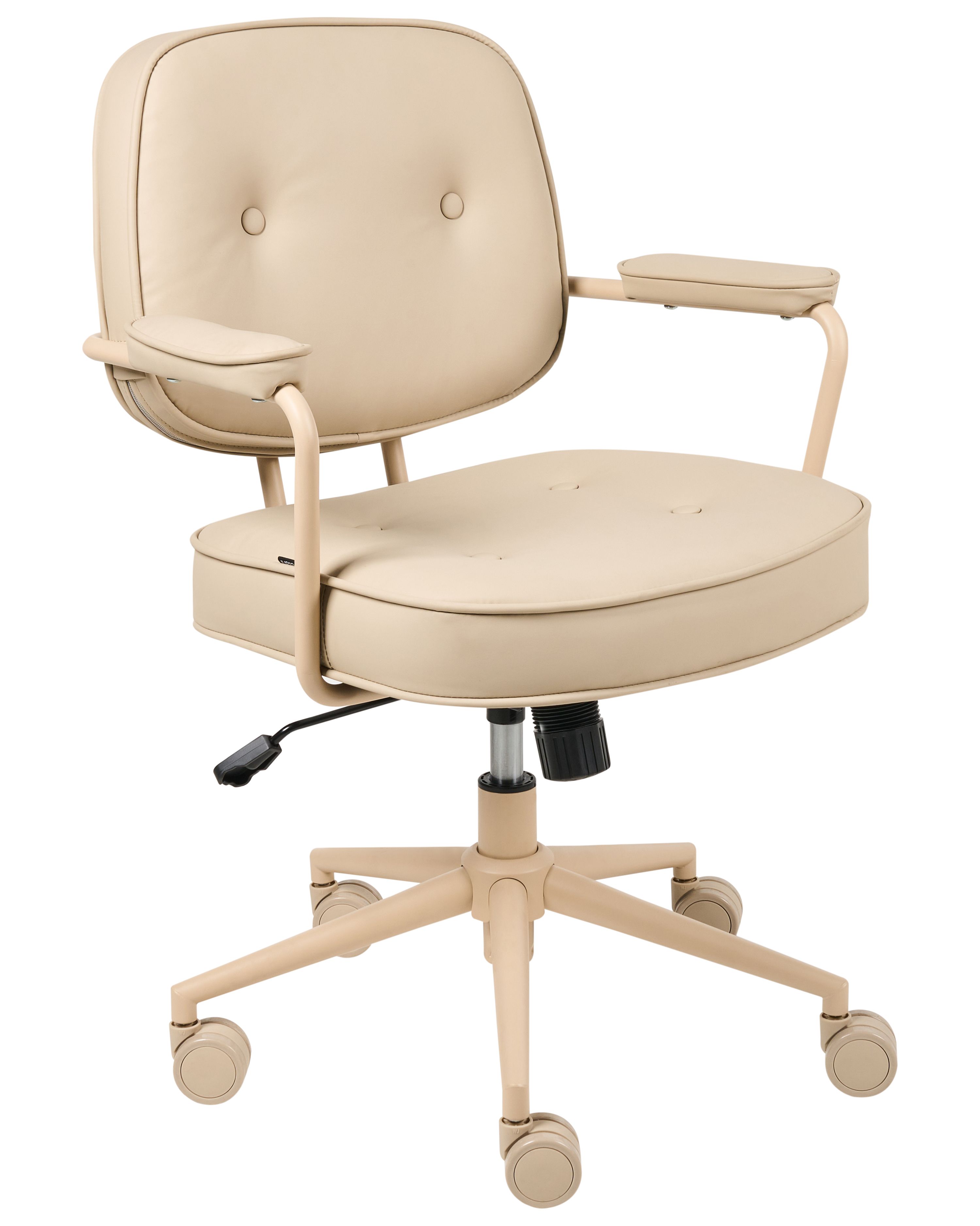 Desk Chair PARAMUS Faux Leather Beige