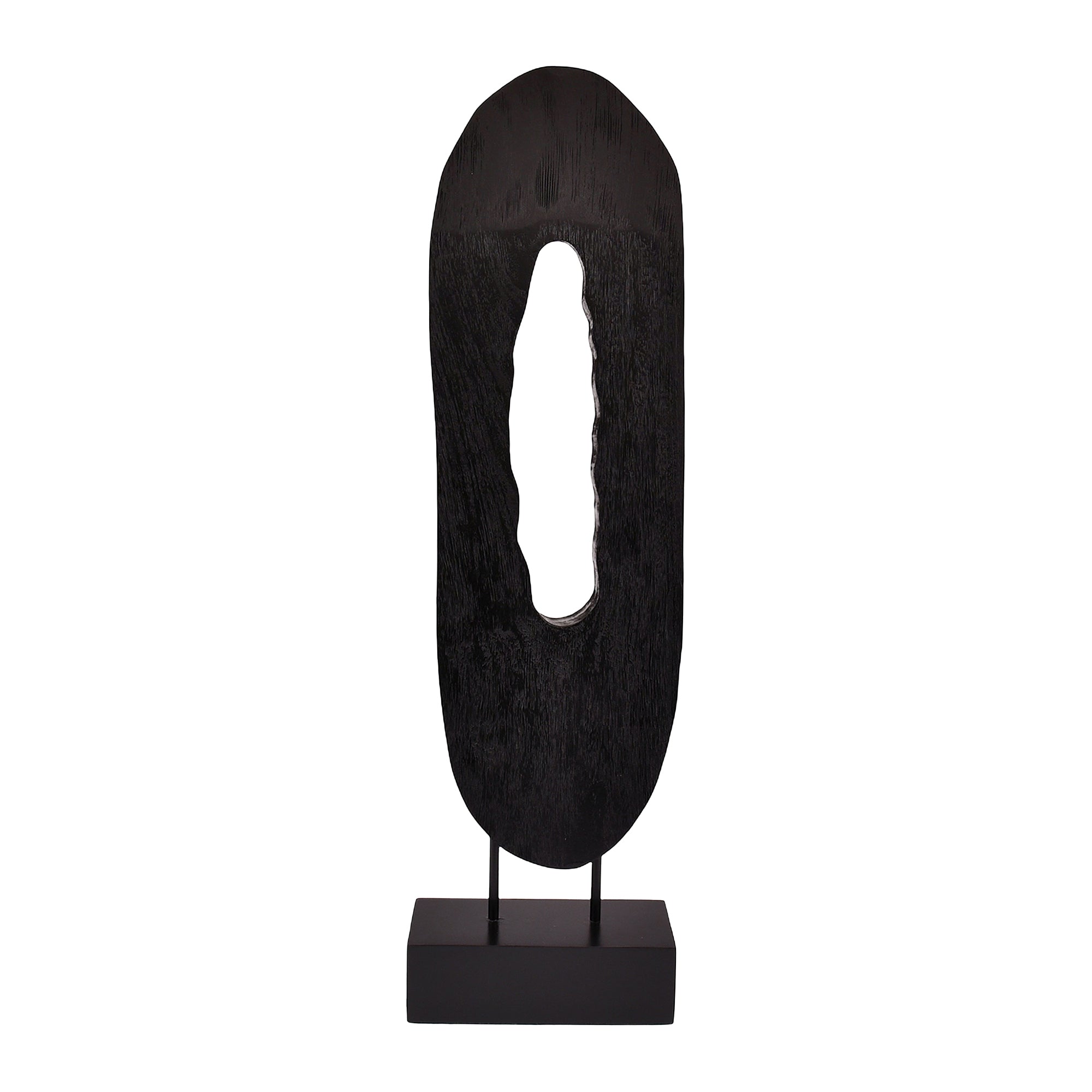 Blokker Structure Ornament H 71,5 cm - Zwart