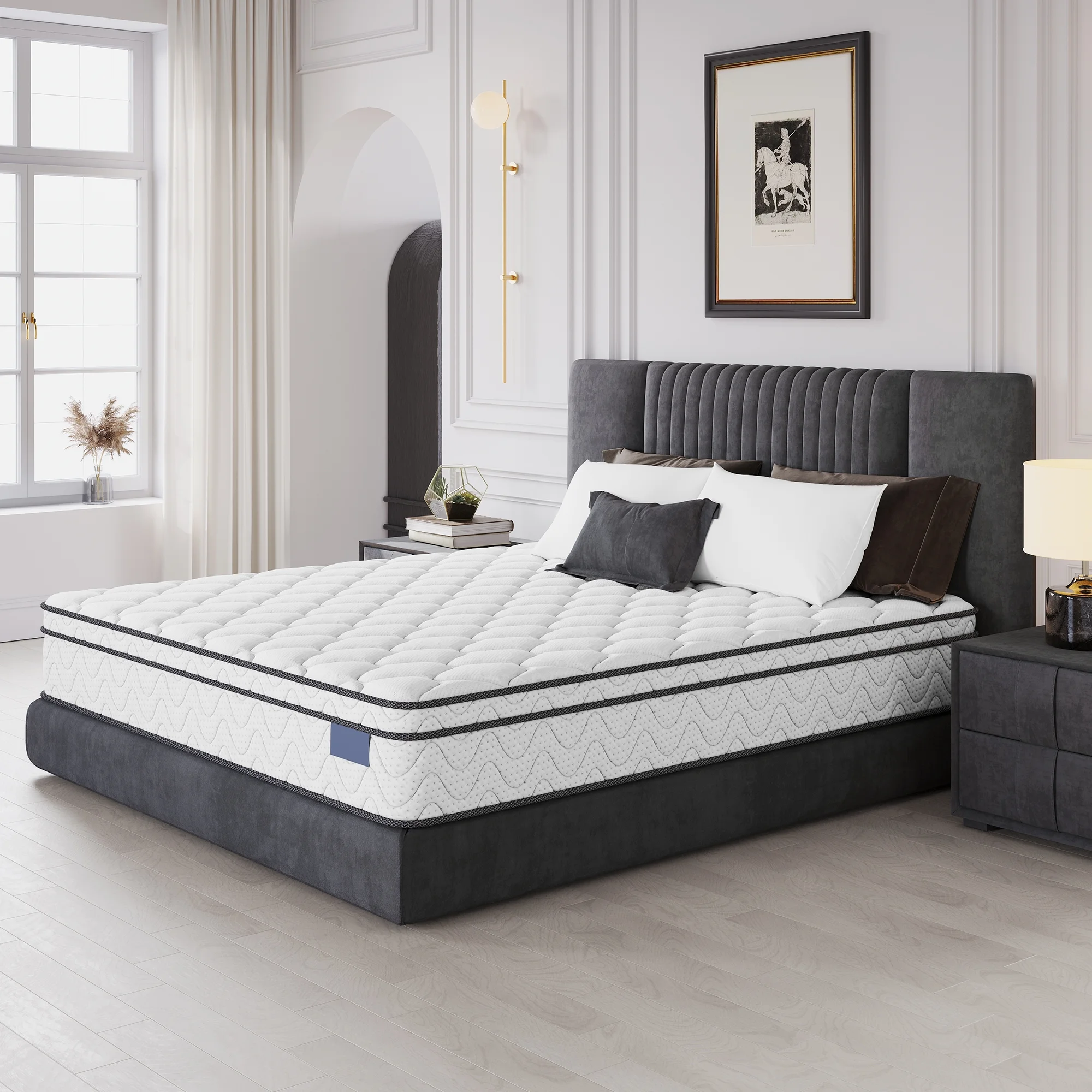 10 Inch Twin Mattress, CertiPUR-US Certified Memory Foam Hybrid Mattress in a Box, Medium Firm Bed Mattress for Kids, Teens & Adults, Neche Single Mattress with Pressure Relief & Support - Image 11