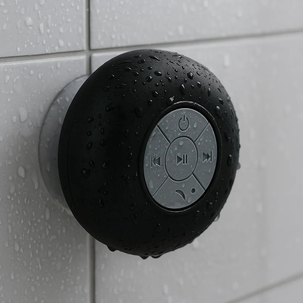 Waterdichte Bluetooth Doucheluidspreker met Diep Basgeluid – Compact en Ultradraagbaar