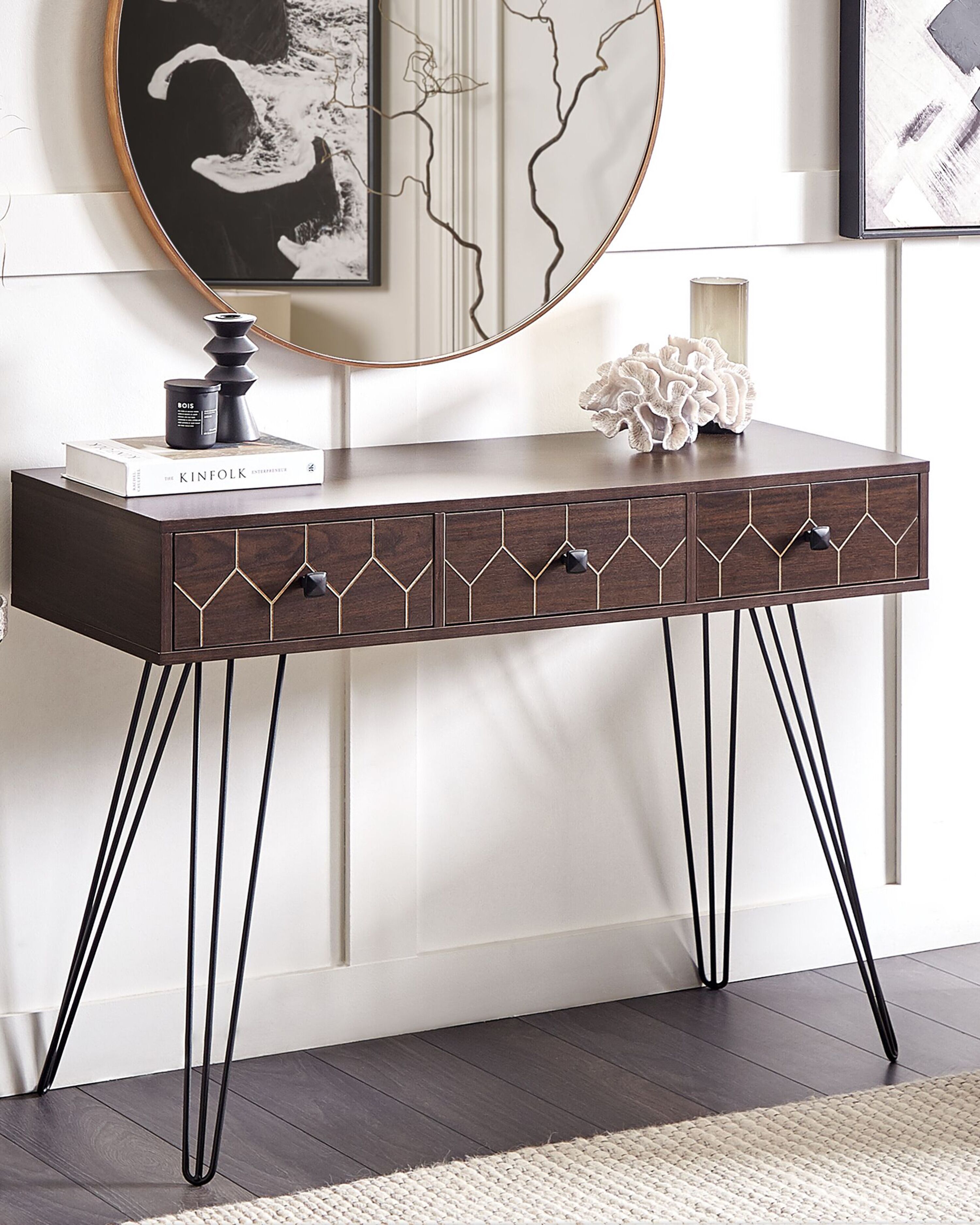 Console Table MALSALA Dark Brown