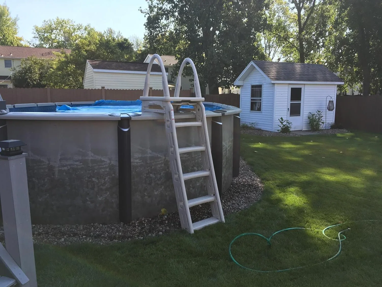 Confer Plastics Above Ground Pool Roll-Guard Safety Ladder, Adjustable - 7200 - Image 4 Confer Plastics Above Ground Pool Roll-Guard Safety Ladder, Adjustable - 7200 - Image 4