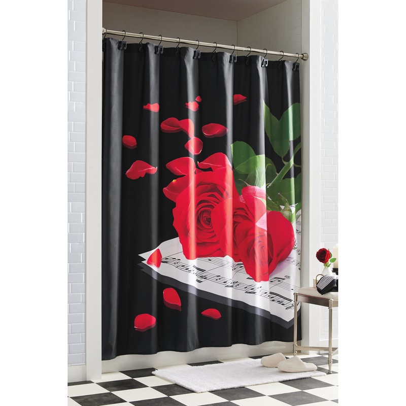 Melody Rose Shower Curtain - MIDNIGHT VELVET CATALOG