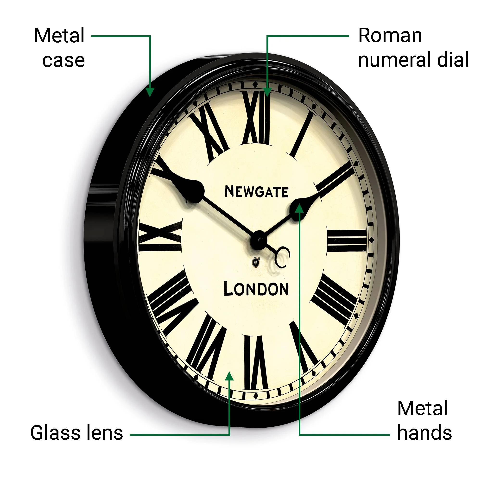 Newgate Battersby wall clock