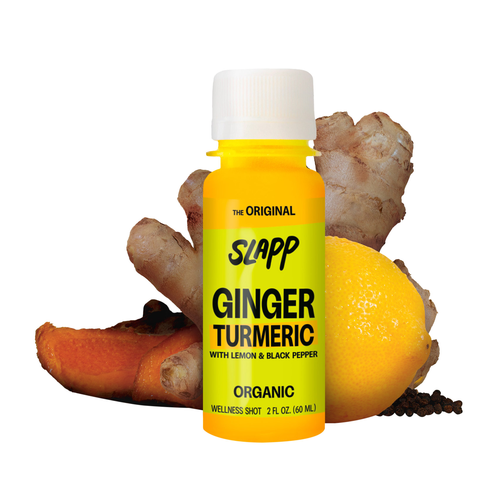 SLAPP Organic Ginger & Turmeric Daily Booster Shots 48-count - Image 2