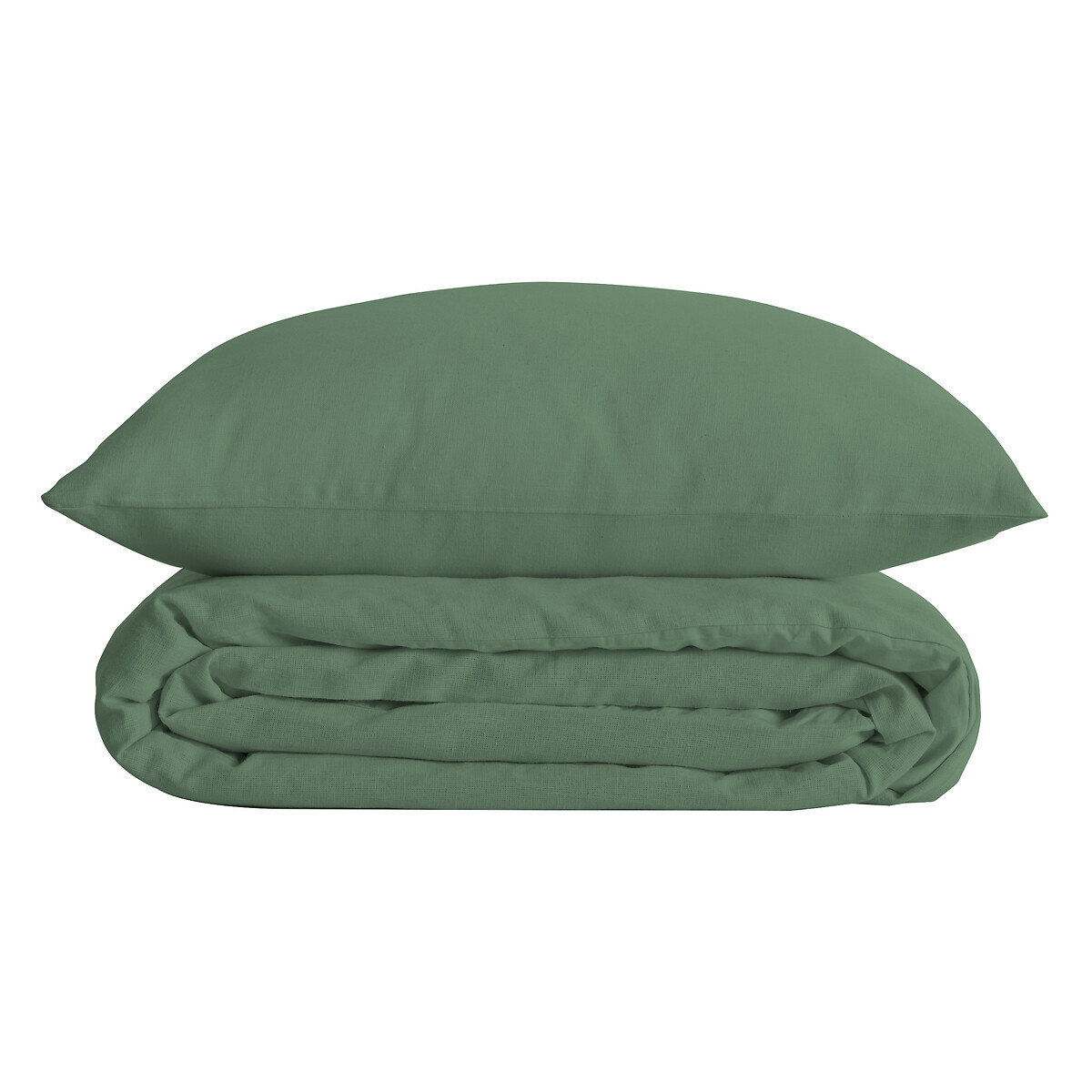 Bed linen set "Landiha" Percale, Jade green, 240x220 cm