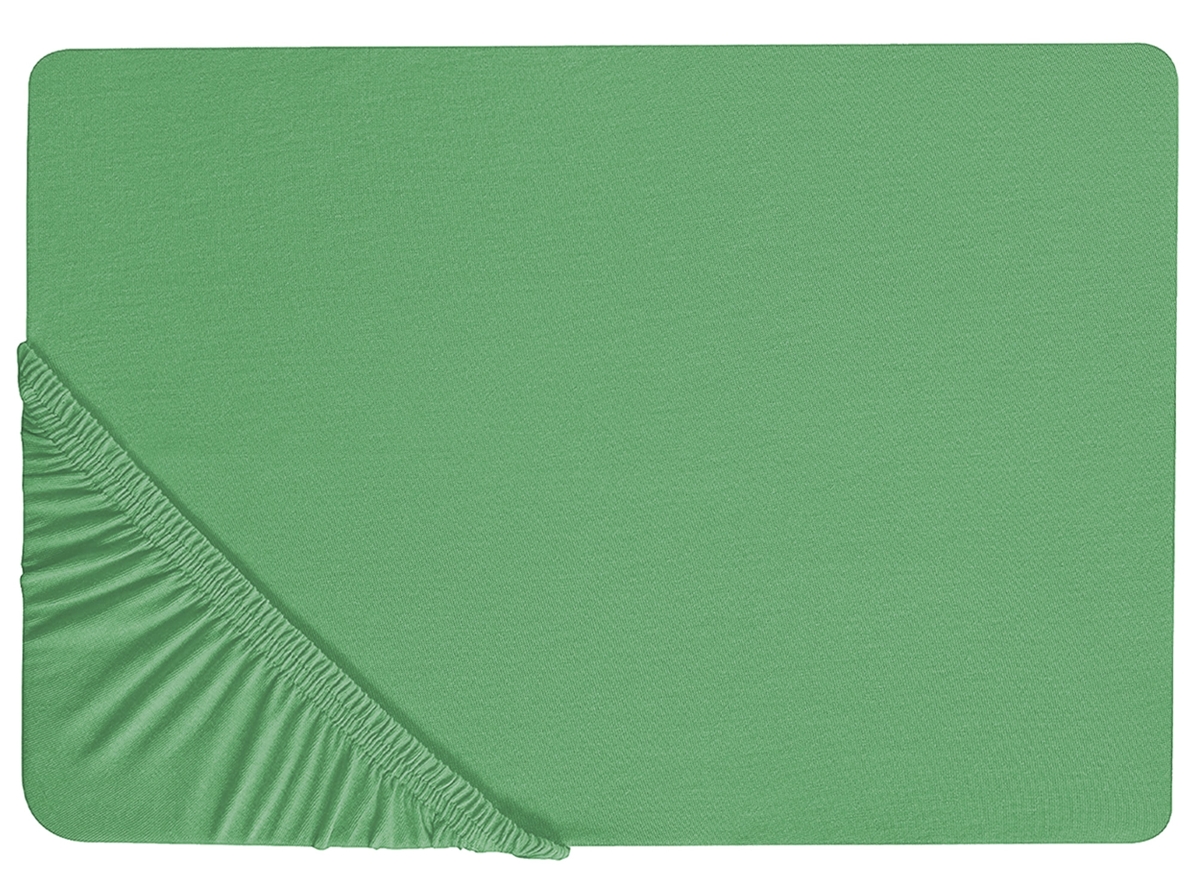 Fitted Sheet JANBU Cotton 200 x 200 cm Green