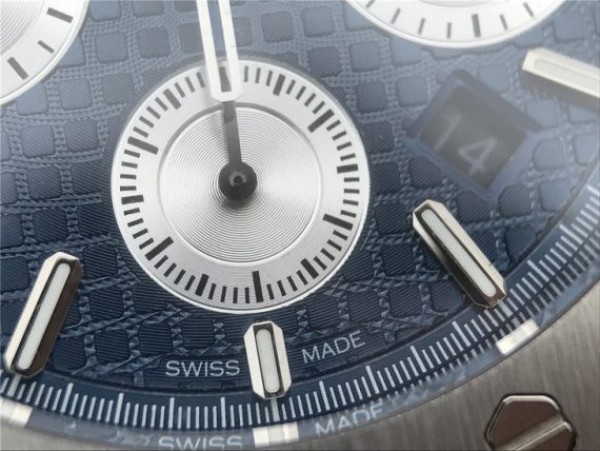 Replica Audemars Piguet Royal Oak Chronograph SS JHF Blue/White Dial SS Bracelet A7750 - Top club