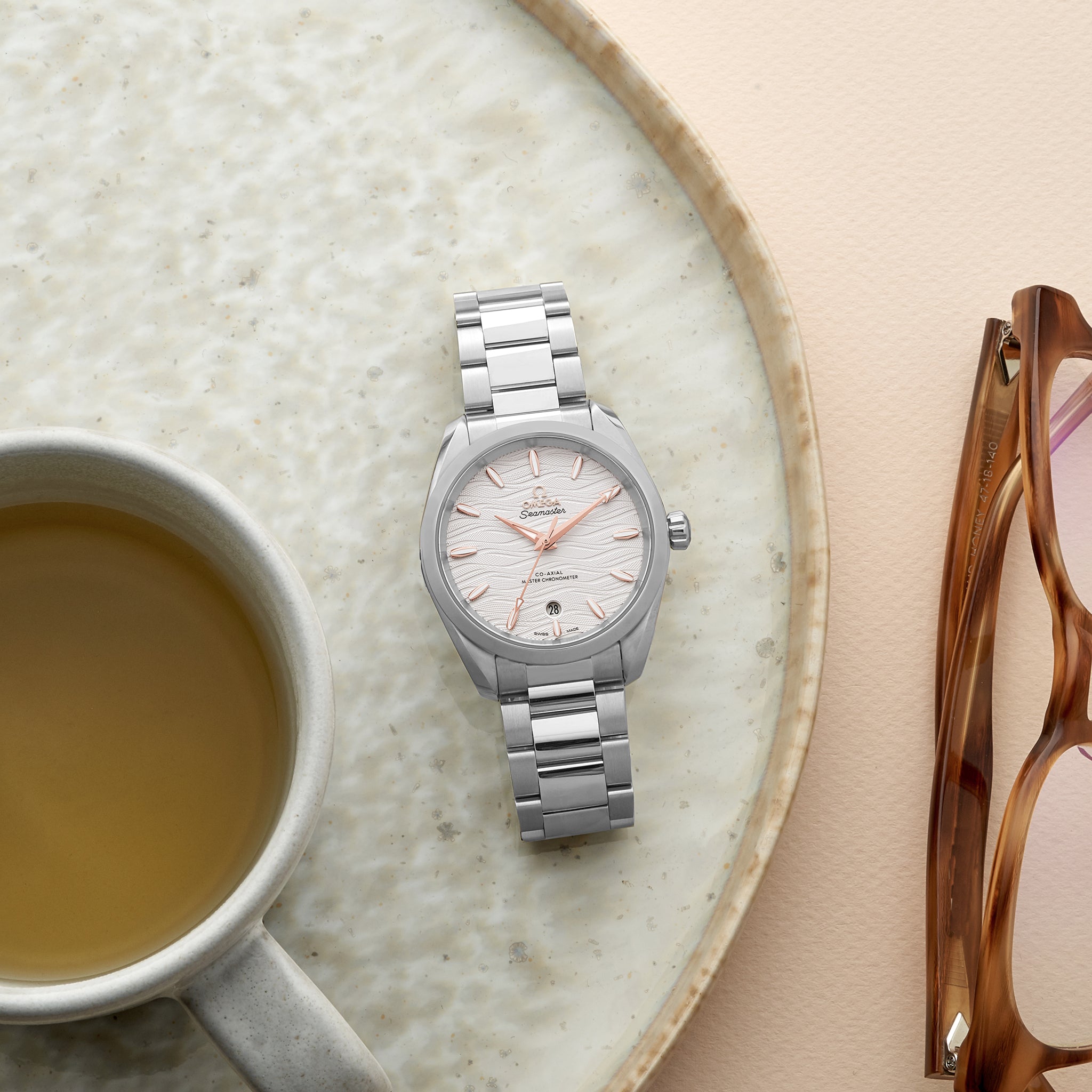 Seamaster Aqua Terra 150M Co-Axial Master Chronometer 38mm White Dial With Gold Accents(1:1 replica) - Elite Watch Atelier