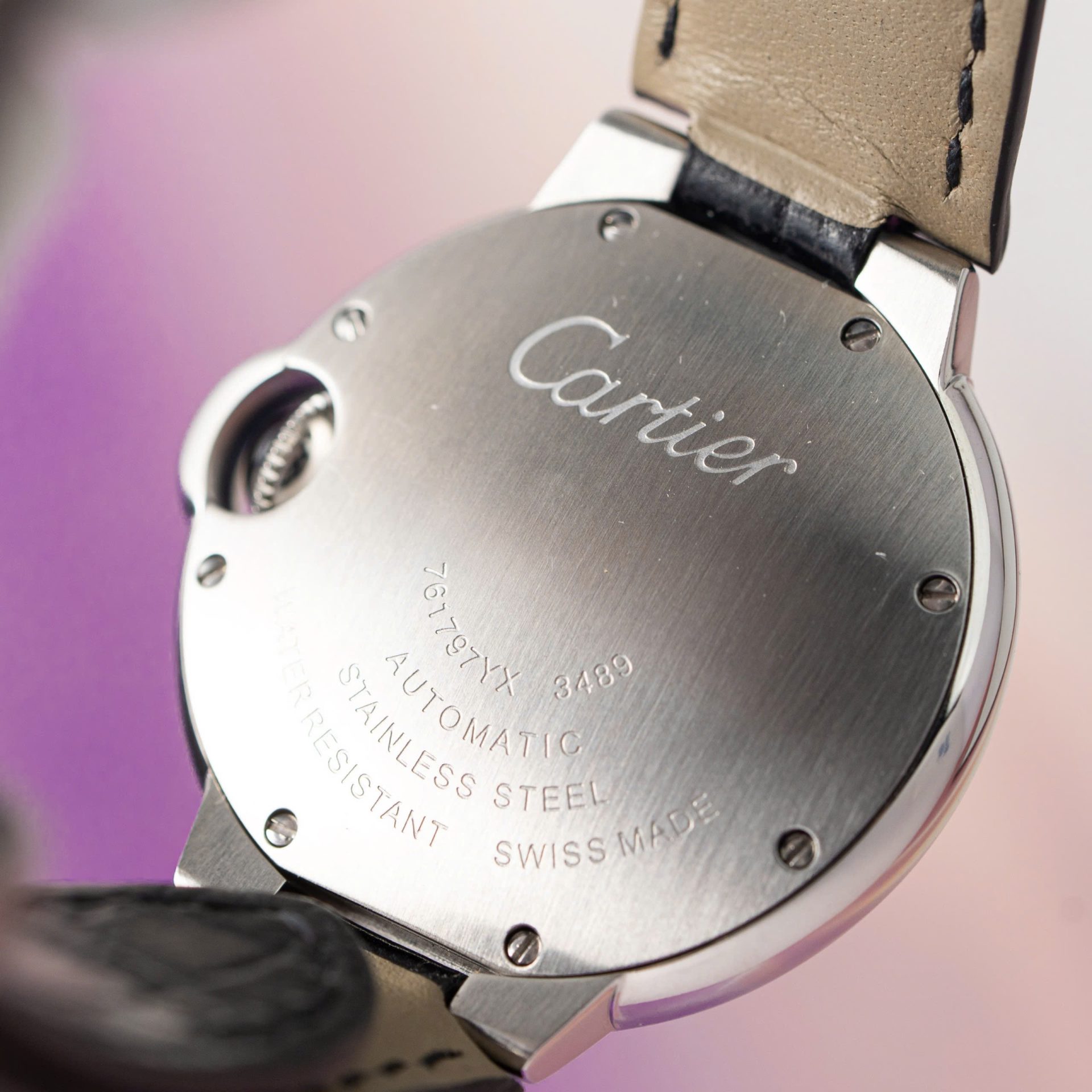 Cartier Ballon Bleu Replica 1:1 Watch White Dial Leather Strap 36mm - Top club