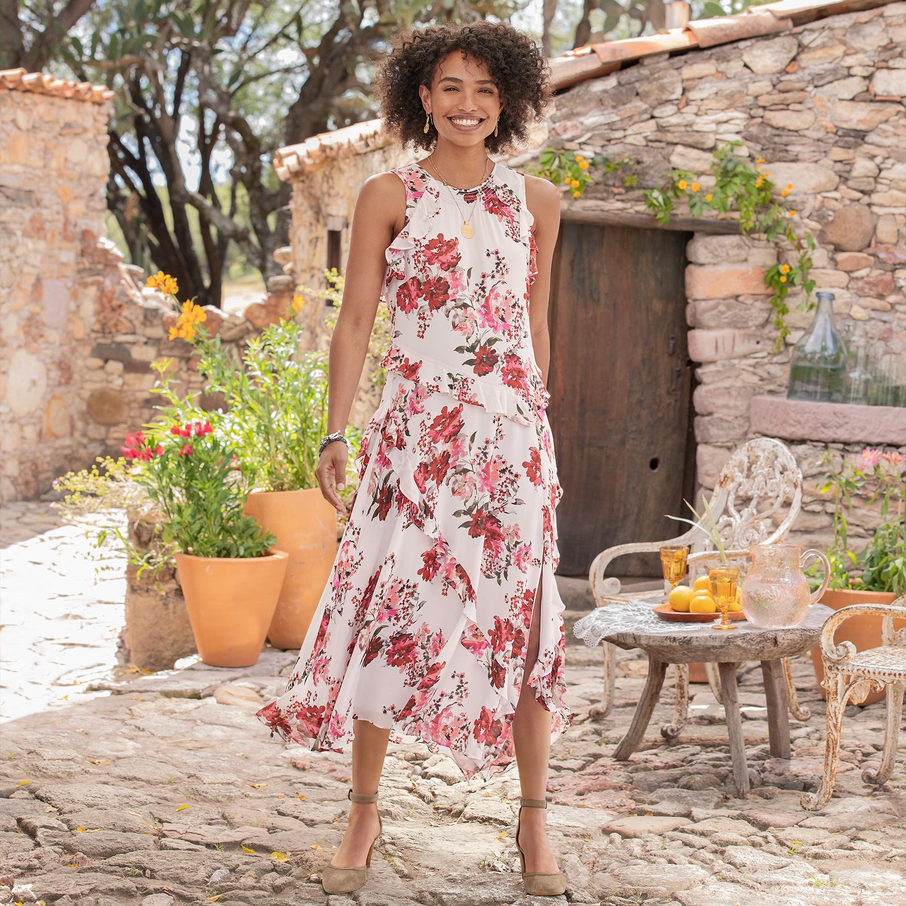 Blushing Gardens Dress - Sundance Clothing