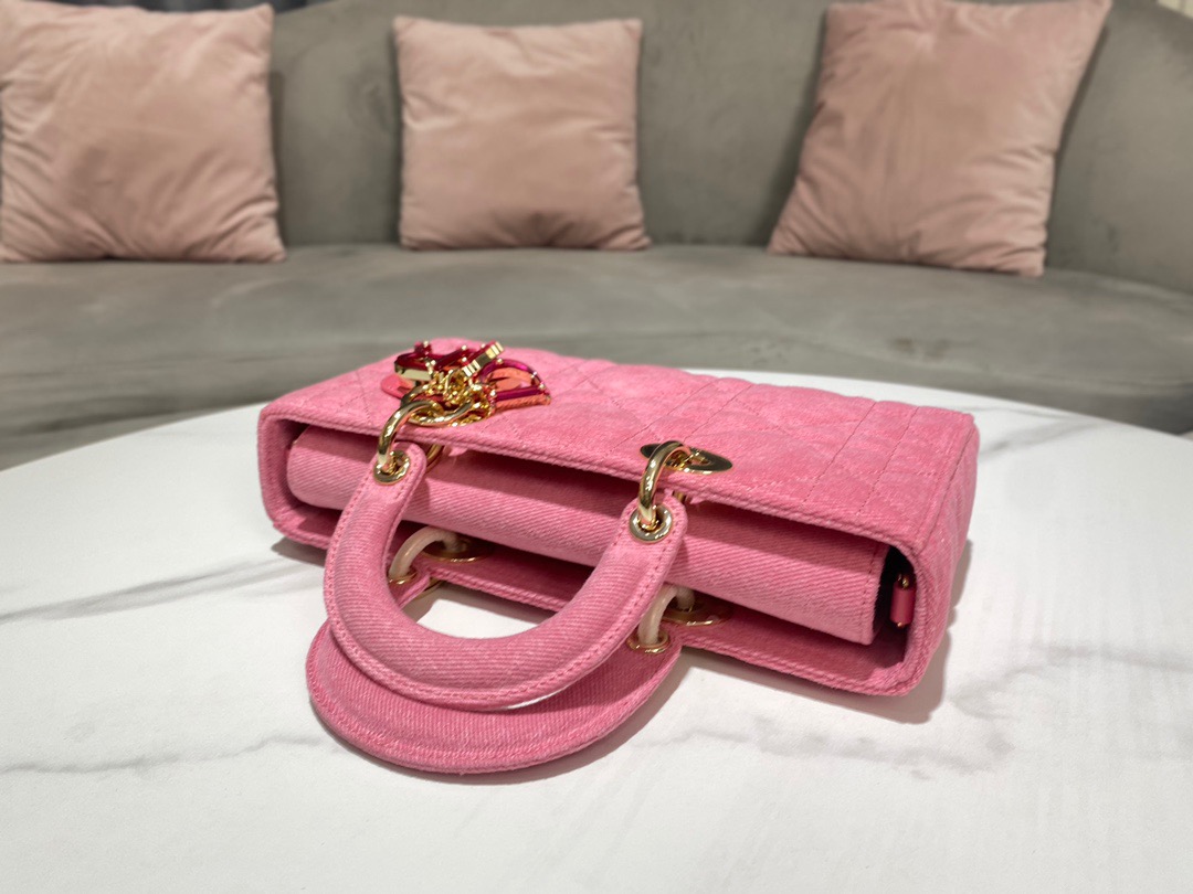 Christian Dior Lady D-Joy Bag Pink, For Women Women’s Handbags 26cm/10in CD M0540WTJA_M9291:1High-quality replica