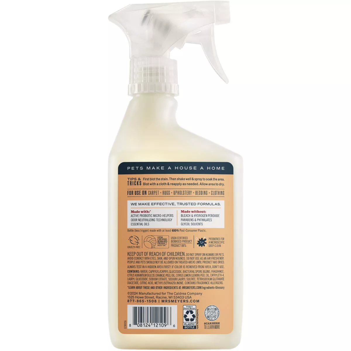 Mrs. Meyer's Clean Day 16 Oz. Orange Blossom Pet Stain & Odor Fighter