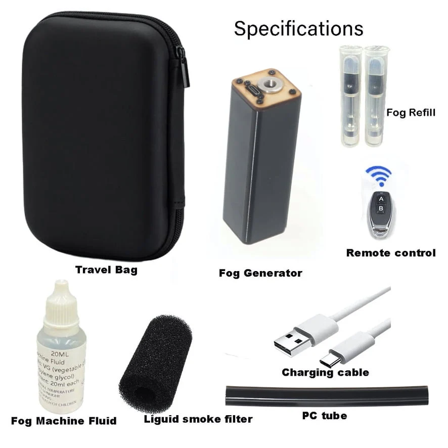 Portable Mini Smoke Machine Handheld fog Machine for Photography Cosplay Smoke Making Machine Outdoor Events, Parties - Image 7 Portable Mini Smoke Machine Handheld fog Machine for Photography Cosplay Smoke Making Machine Outdoor Events, Parties - Image 7