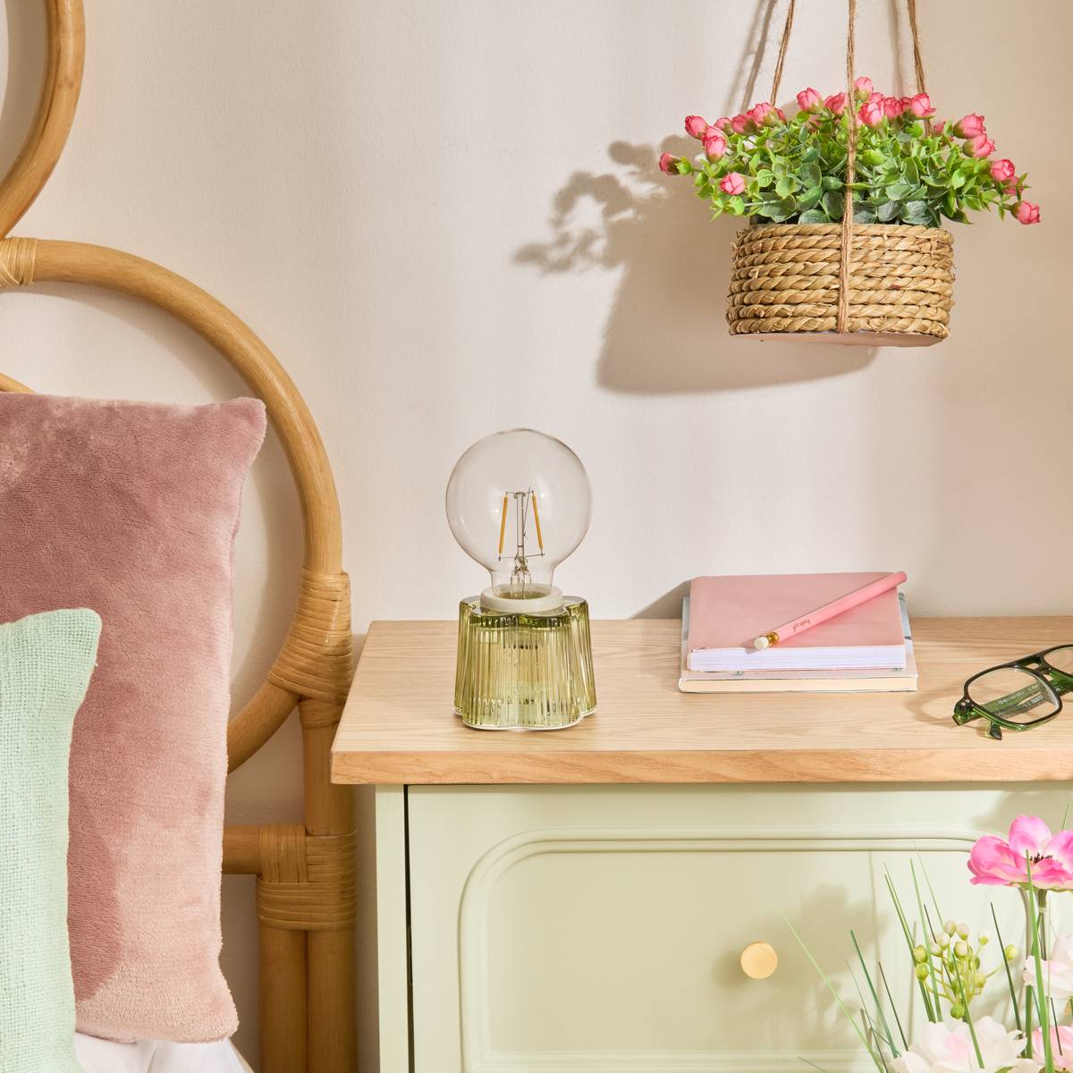 Lamp "Flower" Battery, H.16 cm