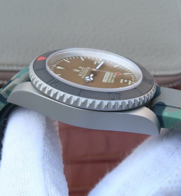 Replica Rolex Submariner Commando Gray Dial Ceramic Bezel Rubber Strap A2836 - Top club