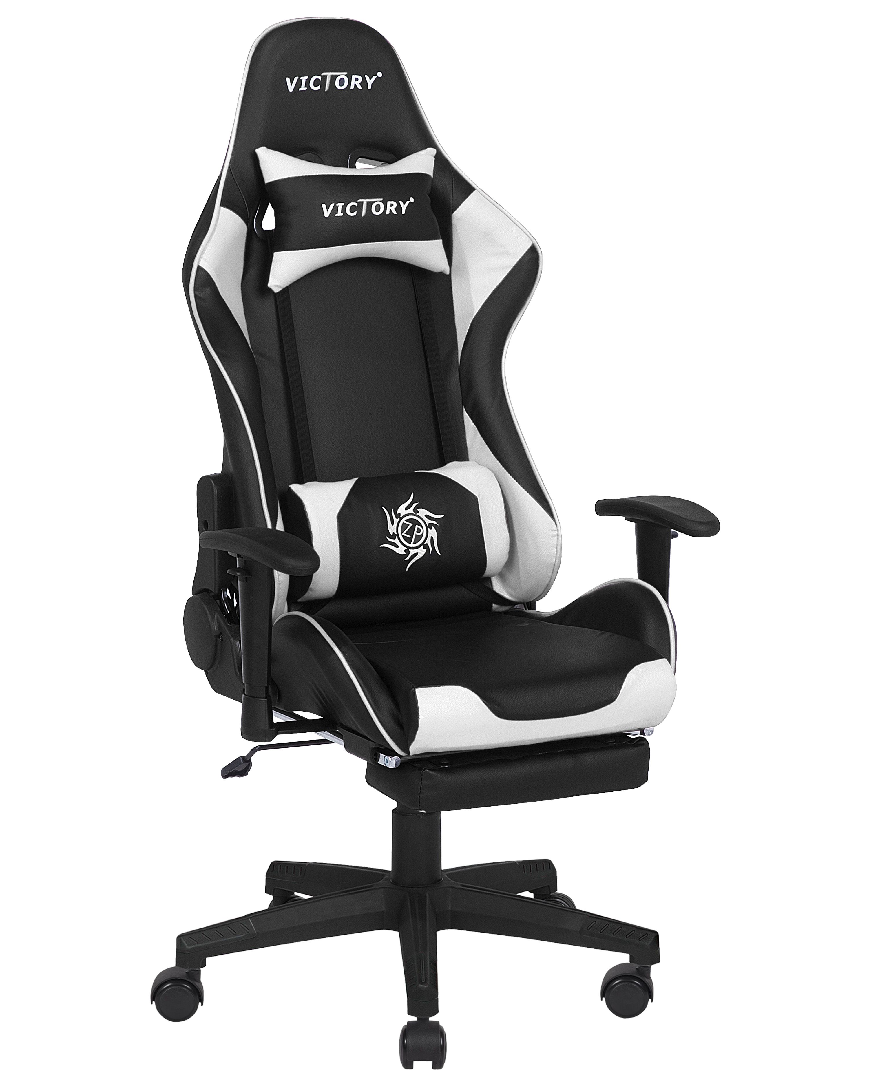 Gaming Chair VICTORY Faux Leather White